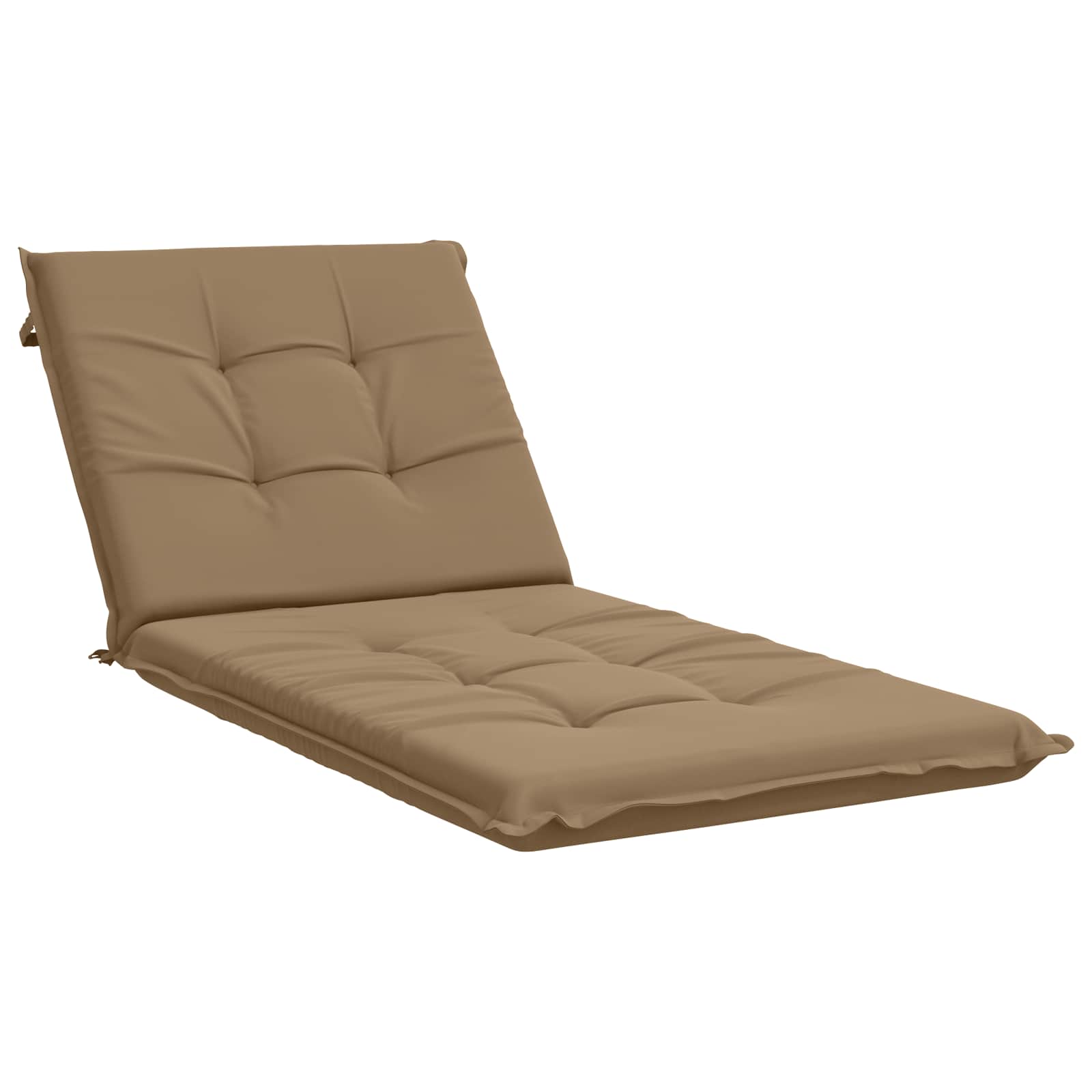 Ligstoel Kussen GEMERT 100% Polyester Taupe 190 x 70 x 9 cm image 2