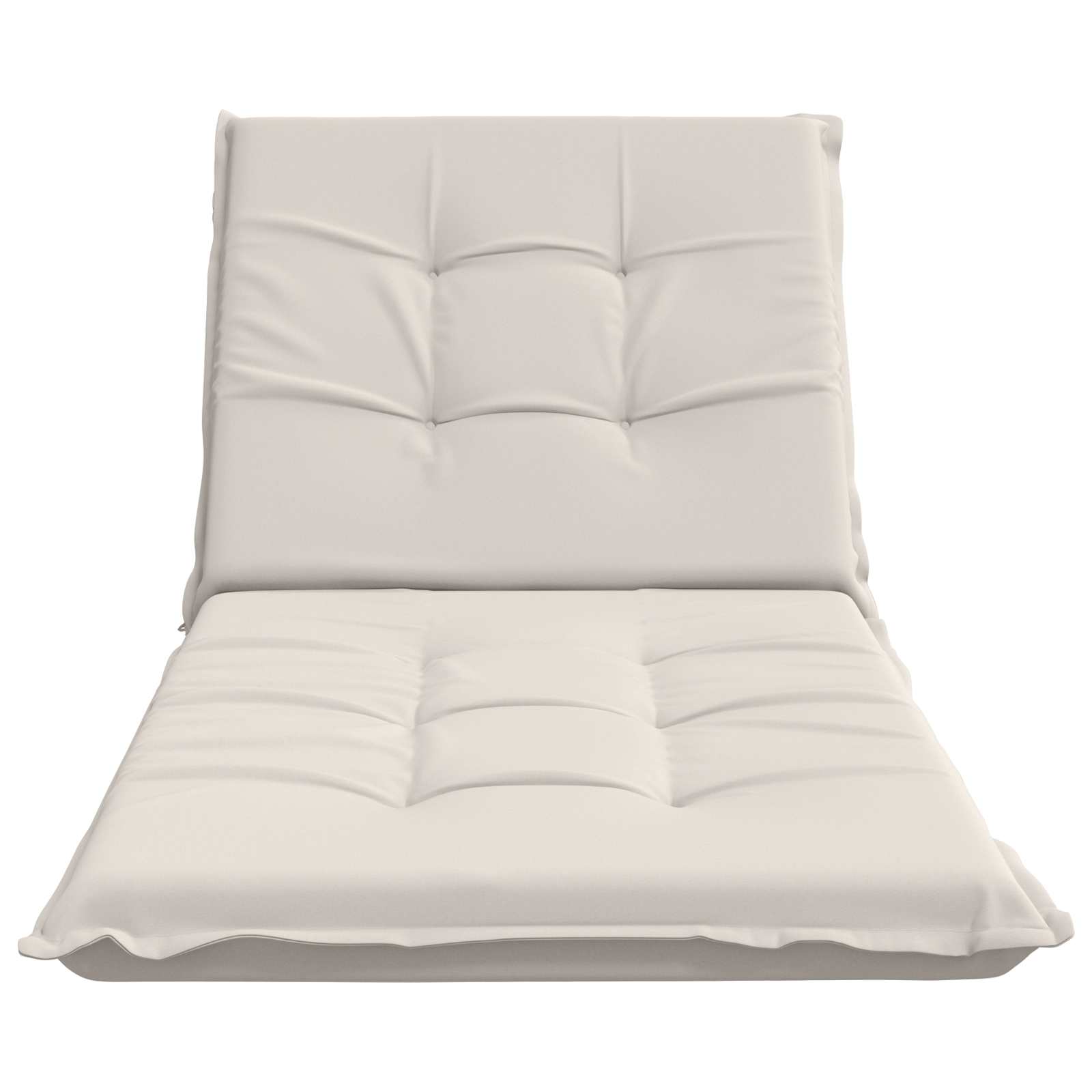Ligstoel Kussen GEMERT 100% Polyester Wit 190 x 80 x 9 cm image 4