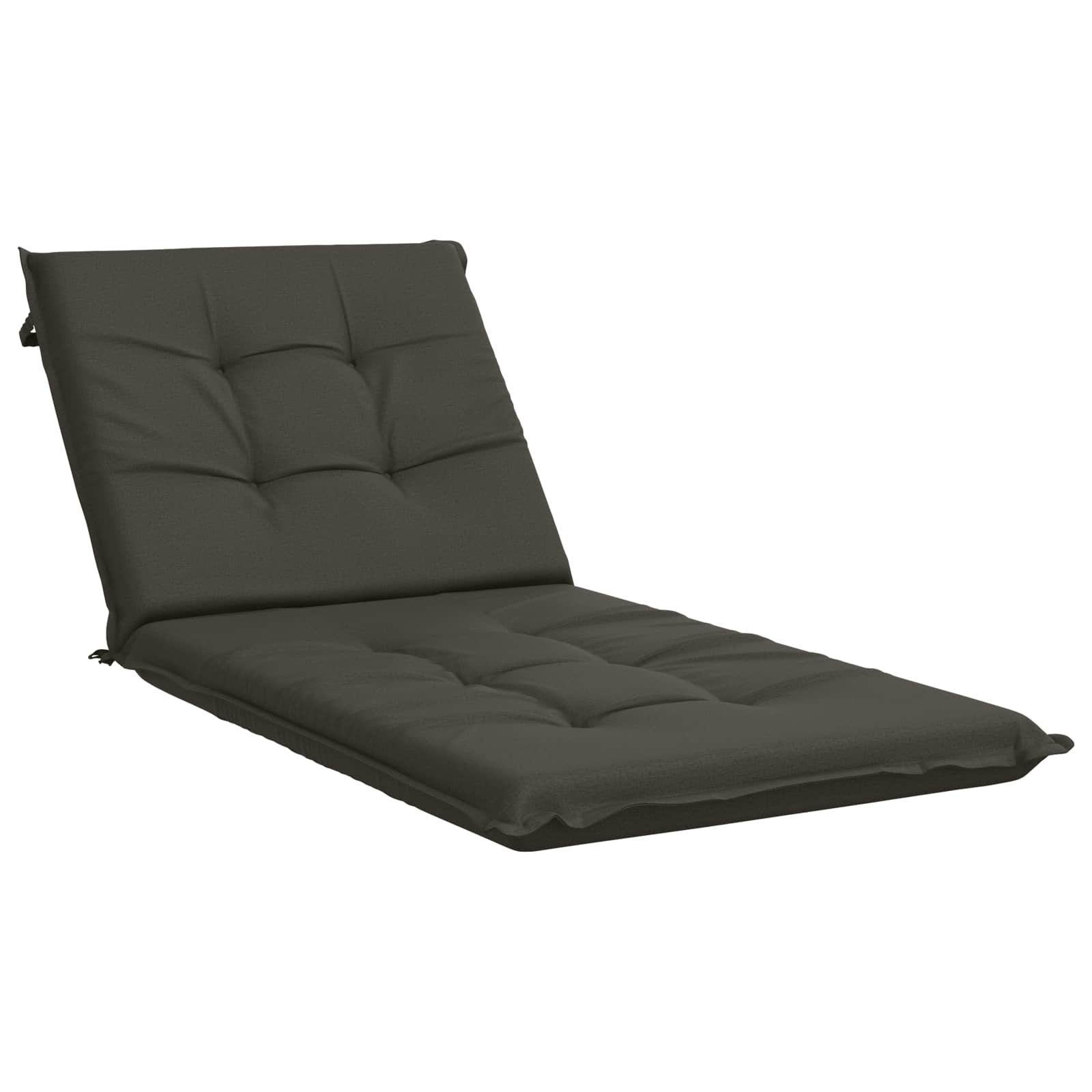 Ligstoel Kussen GEMERT 100% Polyester Antraciet 190 x 80 x 9 cm image 2