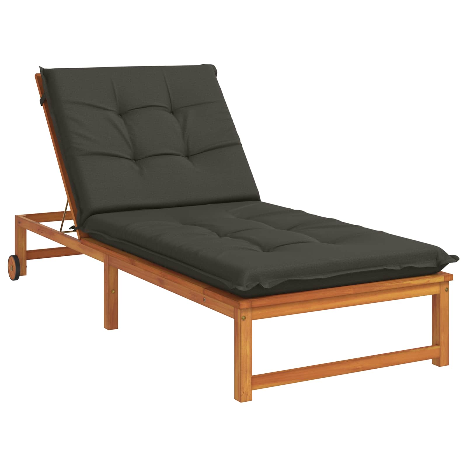 Ligstoel Kussen GEMERT 100% Polyester Antraciet 190 x 80 x 9 cm image 3