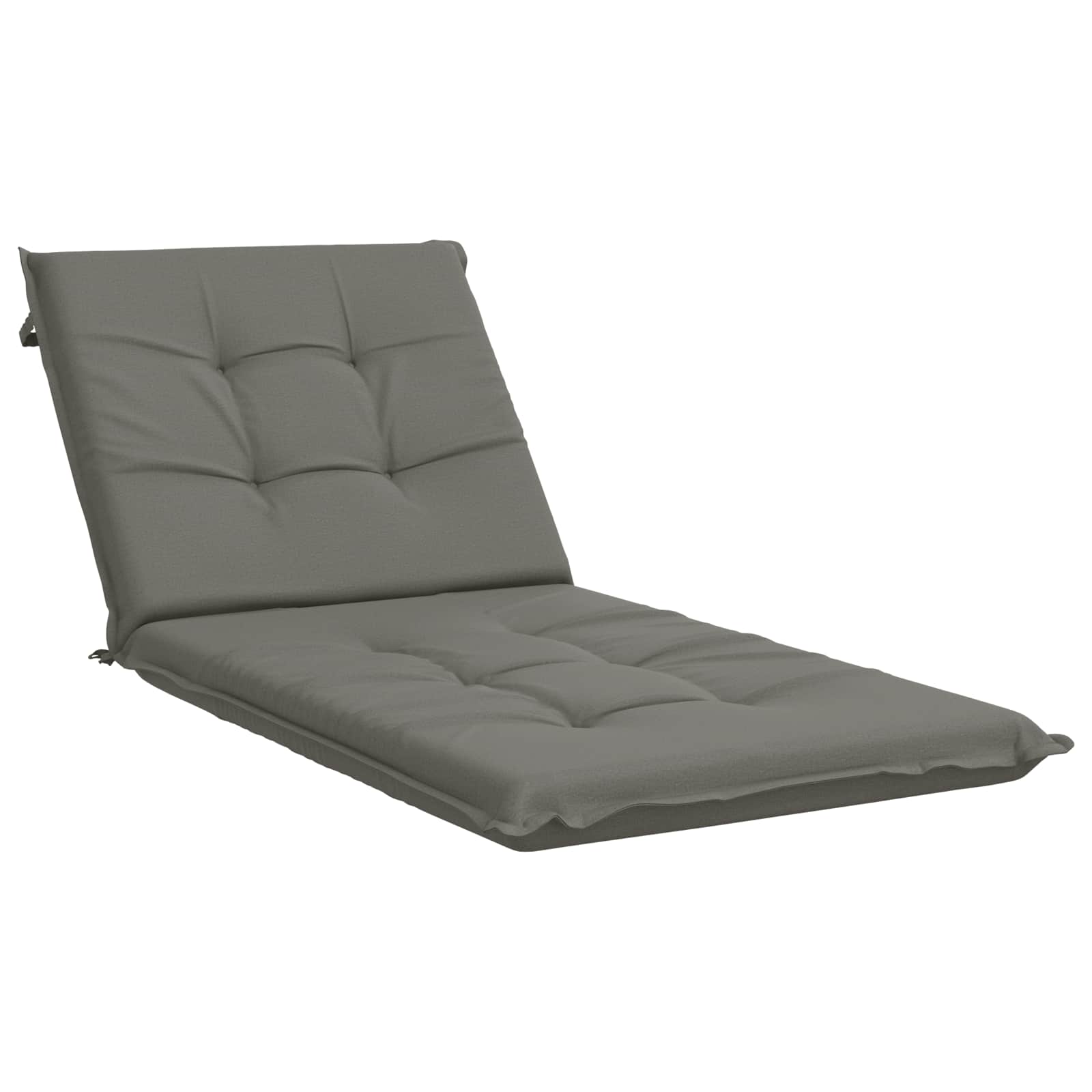vidaXL Vankúš na ležadlo GEMERT 100% polyester Sivá 190 x 80 x 9 cm