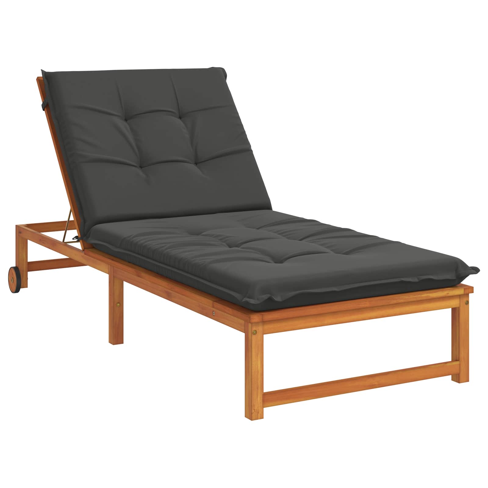 Ligstoel Kussen GEMERT 100% Polyester Antraciet 190 x 80 x 9 cm image 3