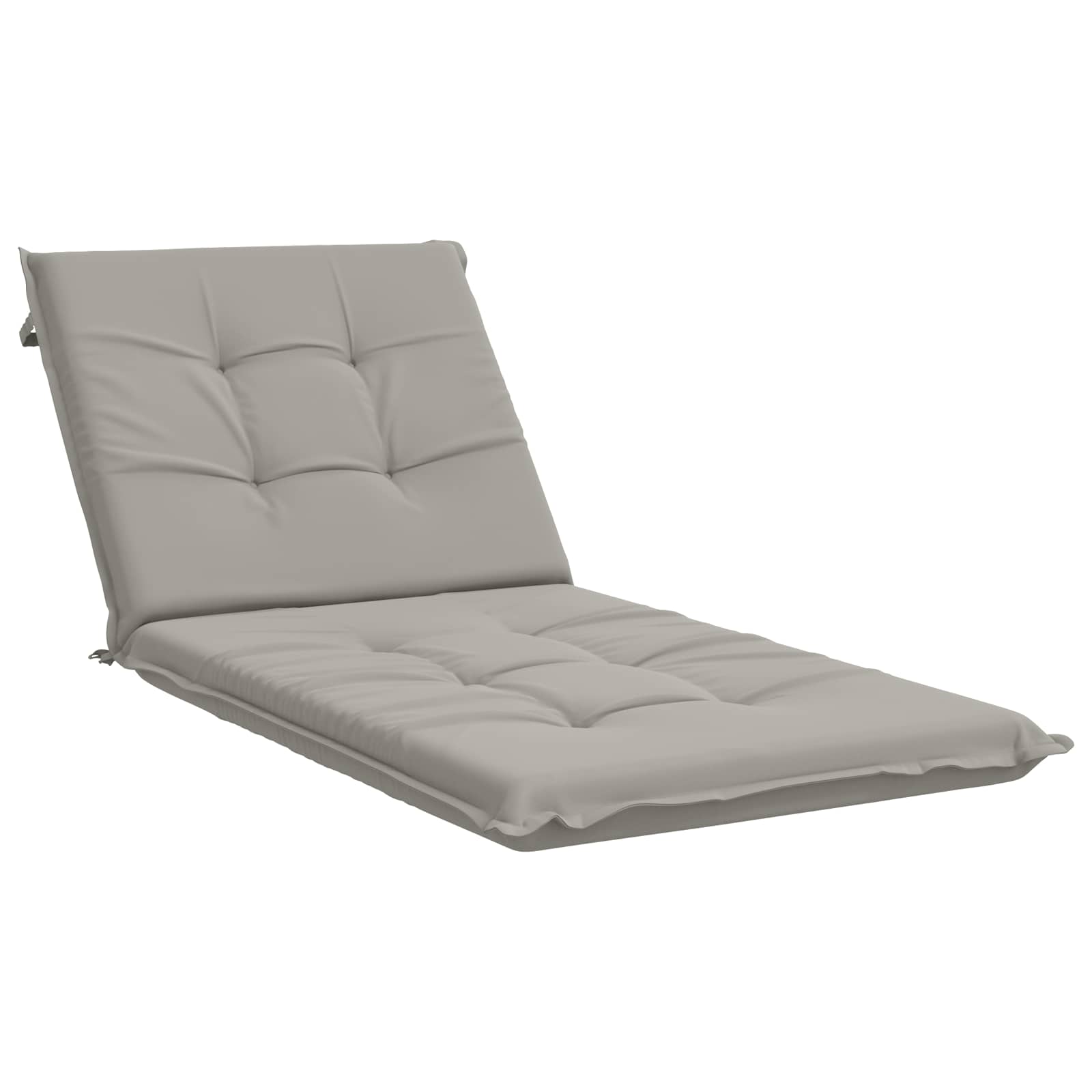Ligstoel Kussen GEMERT 100% Polyester Grijs 190 x 90 x 9 cm image 2