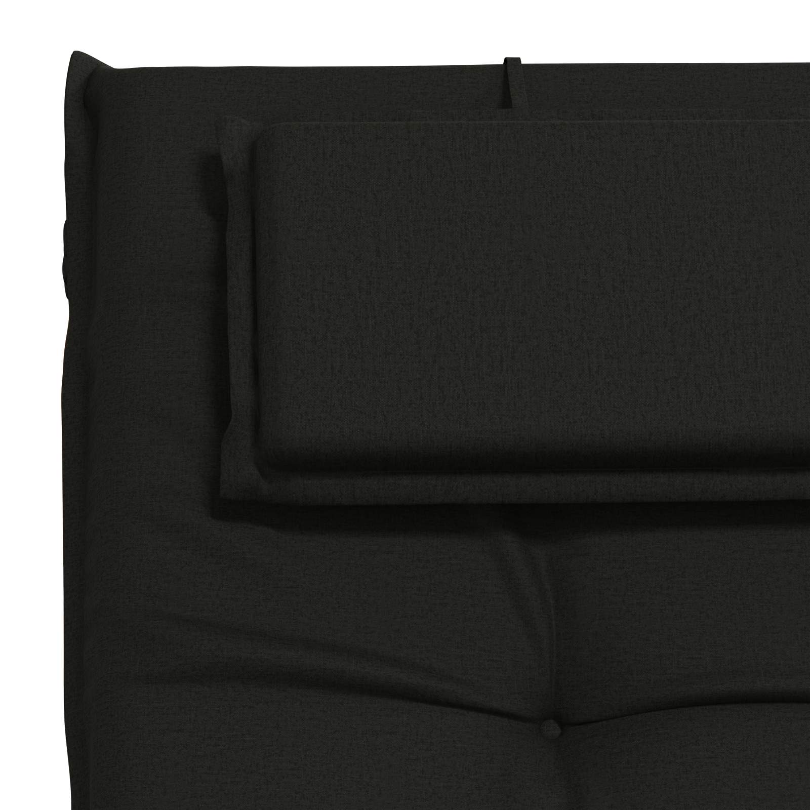 Ligstoel Kussen GEMERT 100% Polyester Zwart 190 x 50 x 9 cm image 6