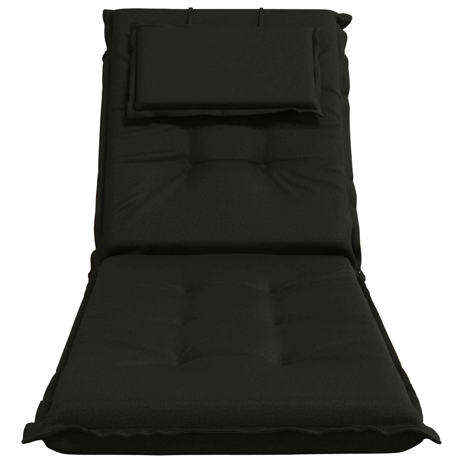 Ligstoel Kussen GEMERT 100% Polyester Zwart 190 x 50 x 9 cm image 4
