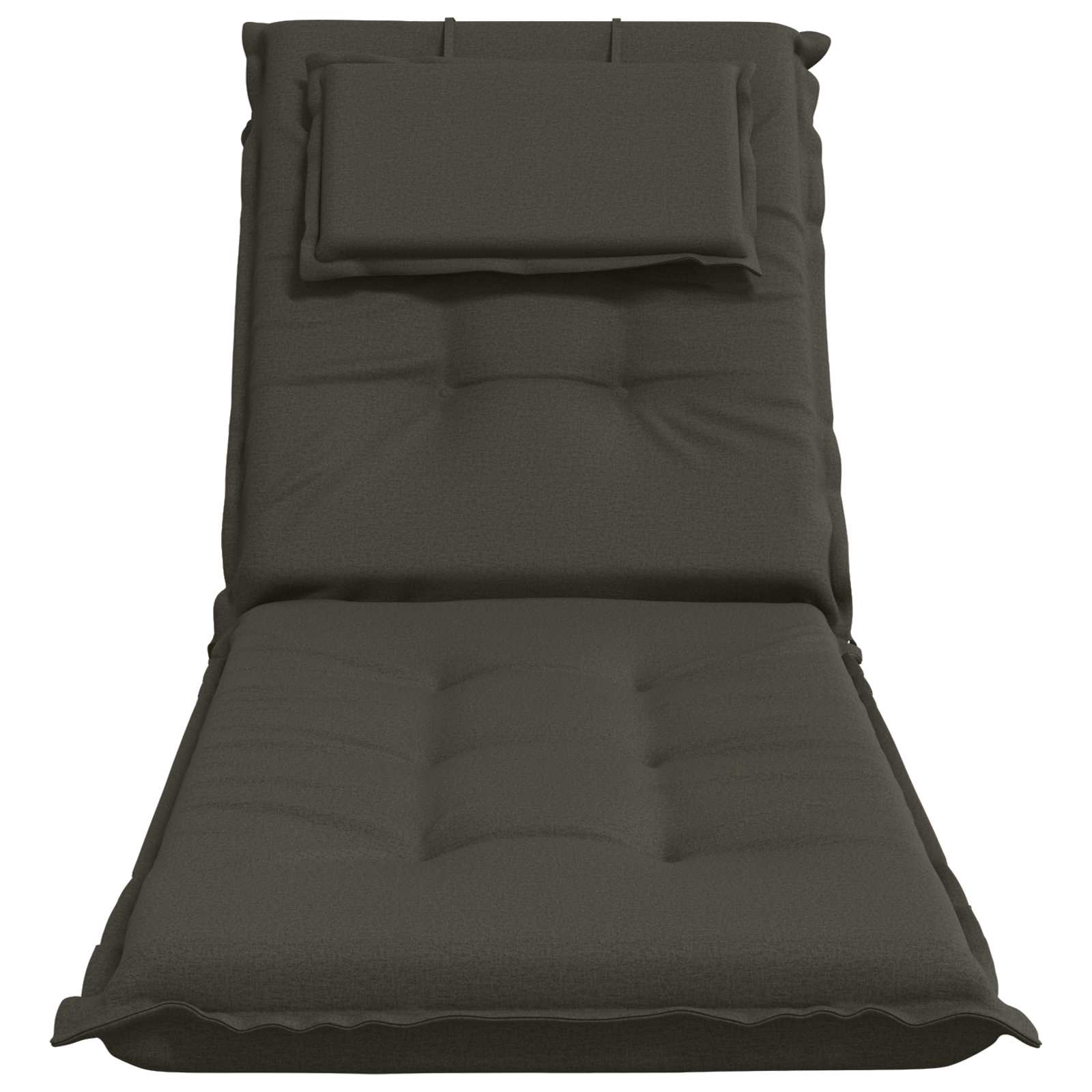Ligstoel Kussen GEMERT 100% Polyester Antraciet 190 x 50 x 9 cm image 4