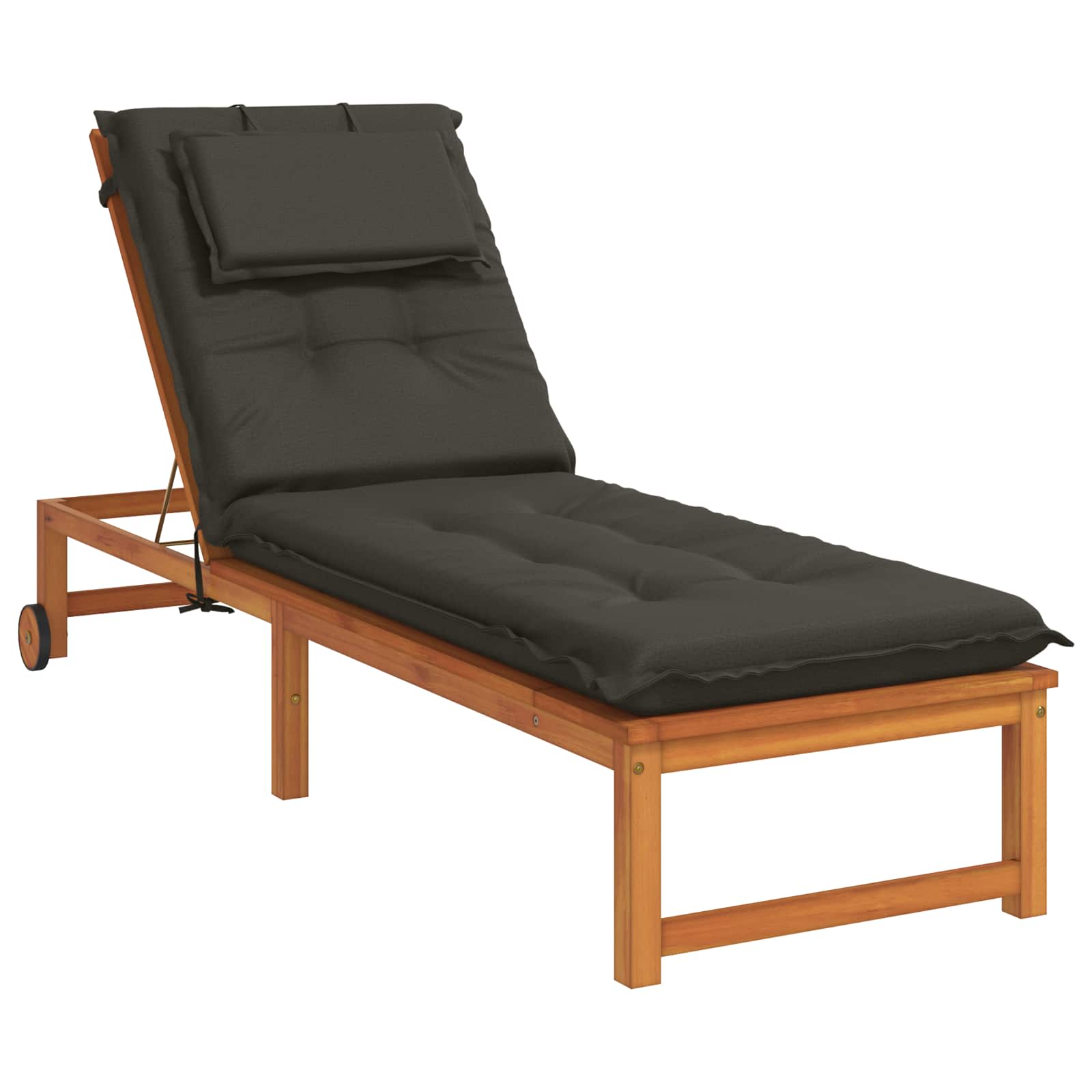 Ligstoel Kussen GEMERT 100% Polyester Antraciet 190 x 50 x 9 cm image 3