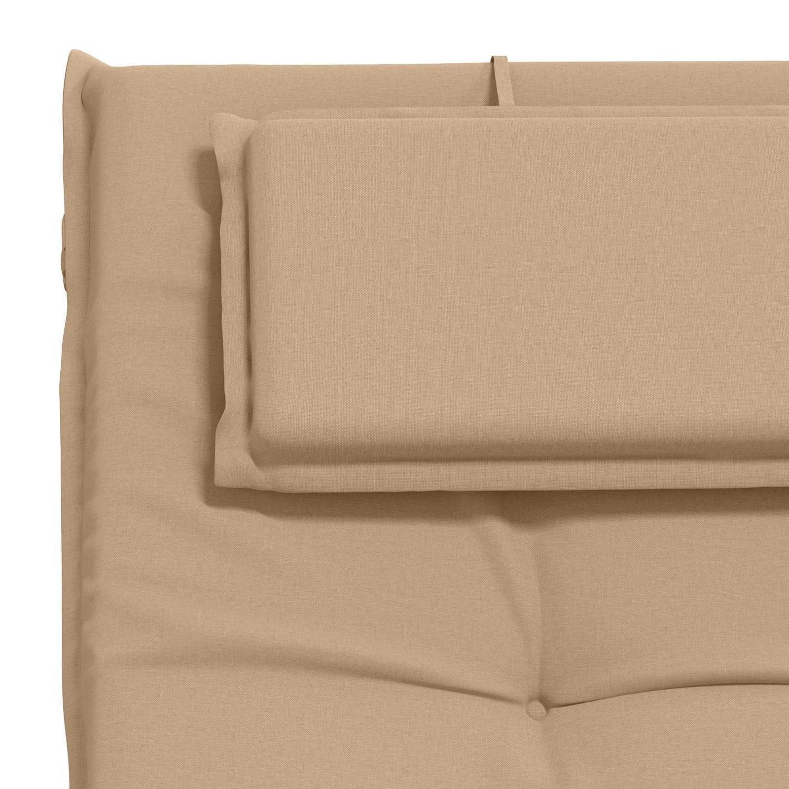 Ligstoel Kussen GEMERT 100% Polyester Zand 190 x 60 x 9 cm image 6