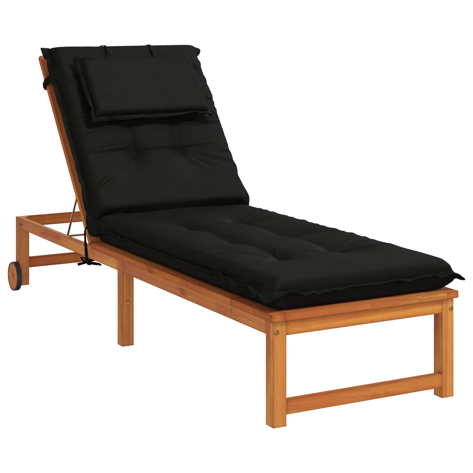 Ligstoel Kussen GEMERT 100% Polyester Zwart 190 x 60 x 9 cm image 3