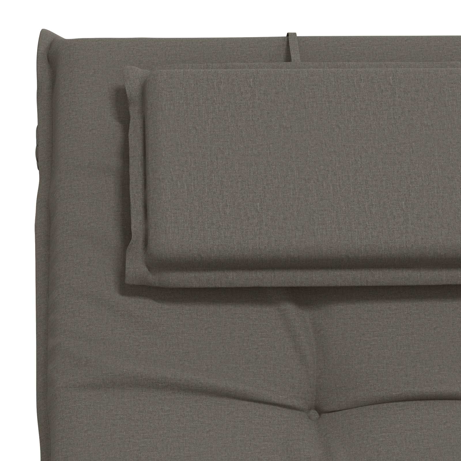 Ligstoel Kussen GEMERT 100% Polyester Grijs 190 x 60 x 9 cm image 6