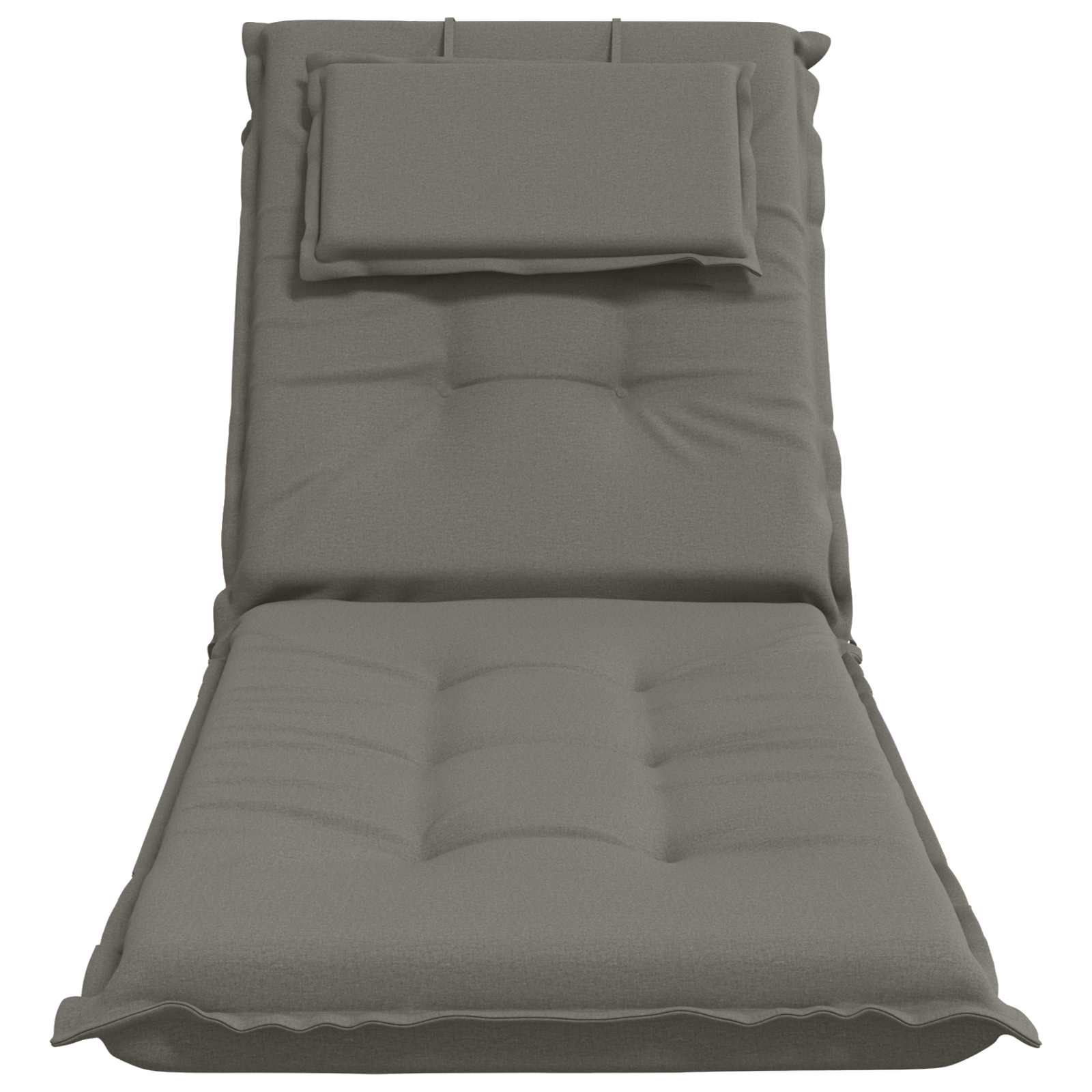 Ligstoel Kussen GEMERT 100% Polyester Grijs 190 x 60 x 9 cm image 4