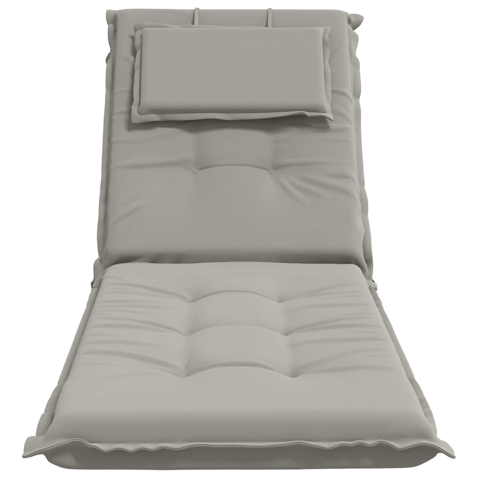 Ligstoel Kussen GEMERT 100% Polyester Grijs 190 x 60 x 9 cm image 4