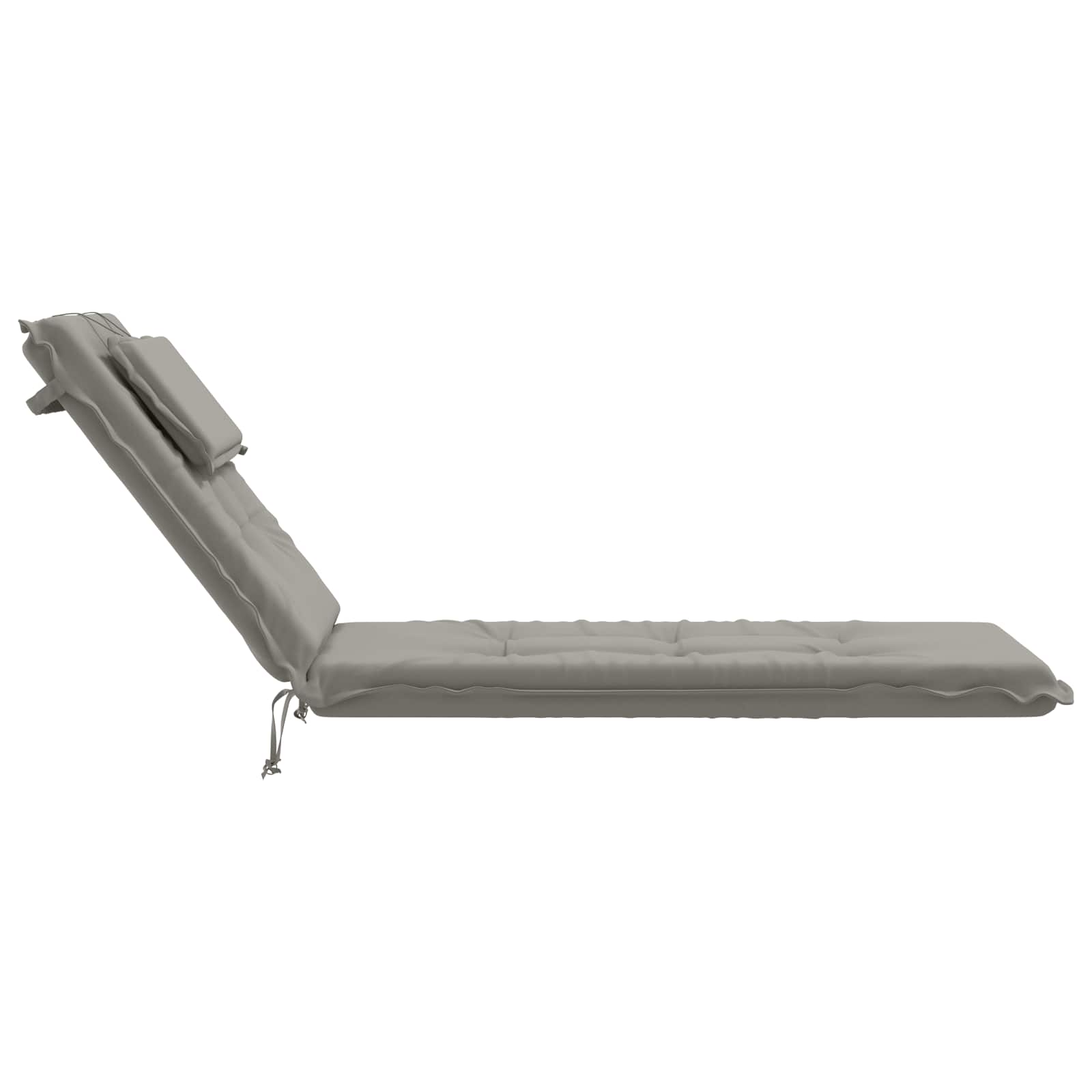 Ligstoel Kussen GEMERT 100% Polyester Grijs 190 x 60 x 9 cm image 5