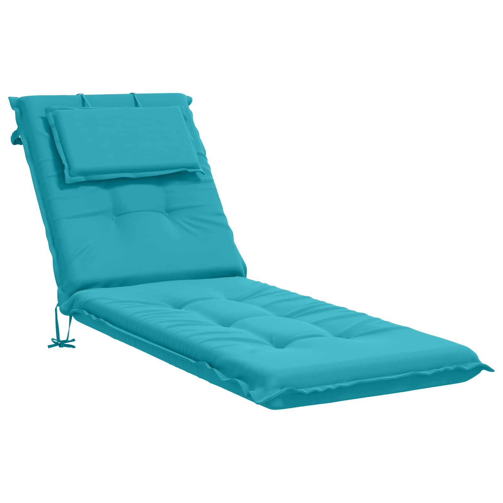 Ligstoel Kussen GEMERT 100% Polyester Turquoise 190 x 60 x 9 cm image 2