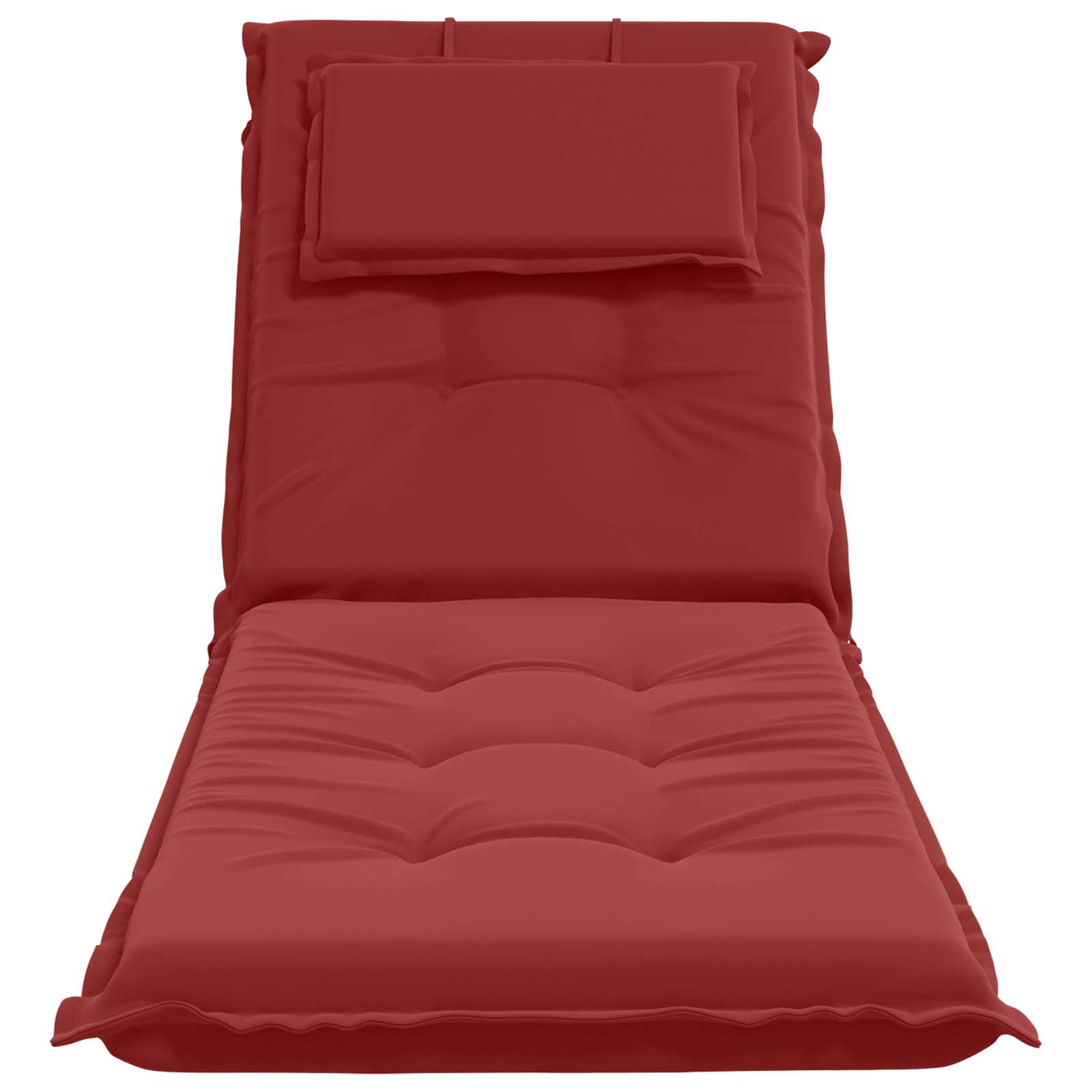 Ligstoel Kussen GEMERT 100% Polyester Wijnrood 190 x 60 x 9 cm image 4