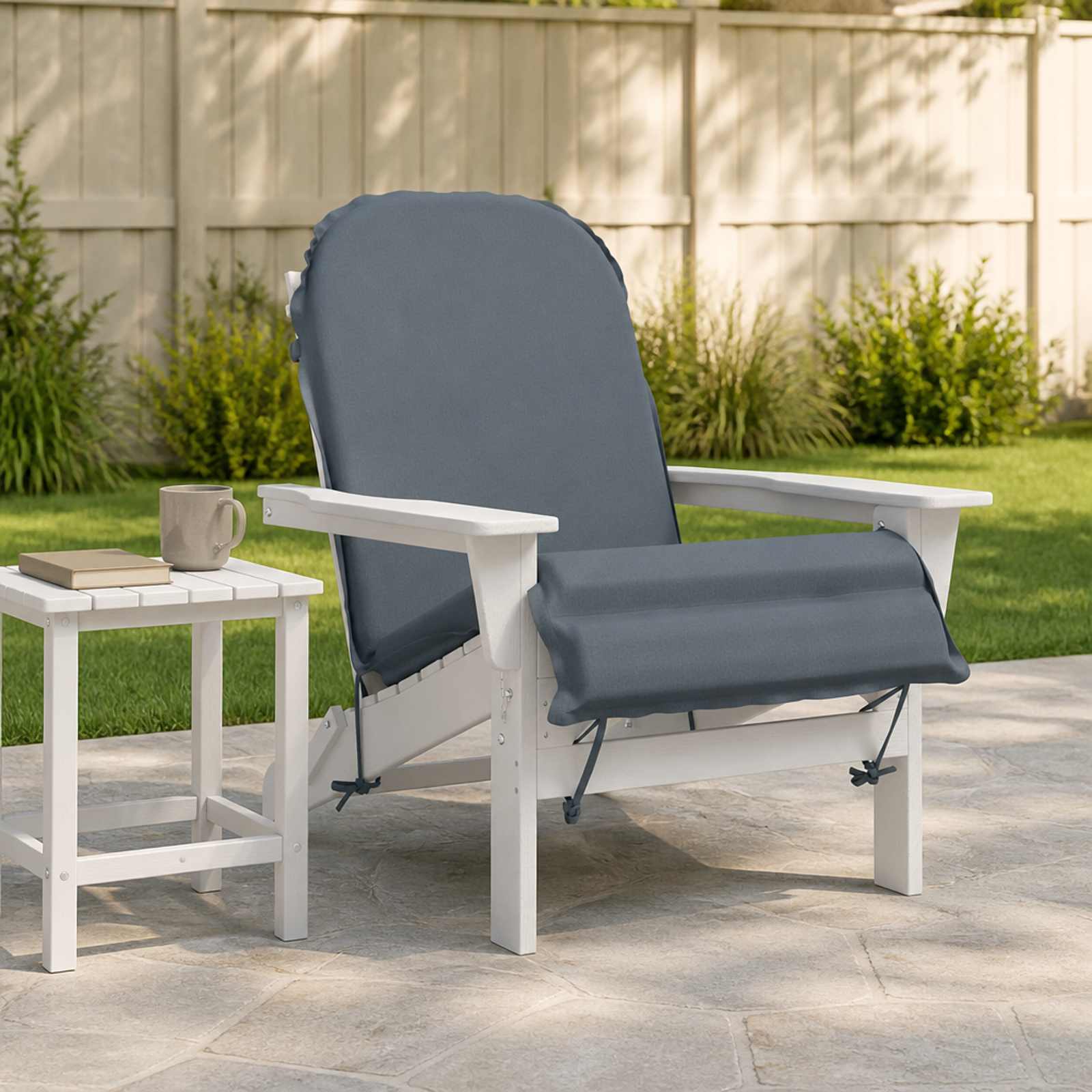 Zon Loungerkussen GEMERT 100% Polyester Blauw 55 x 135 x 6 cm image 1
