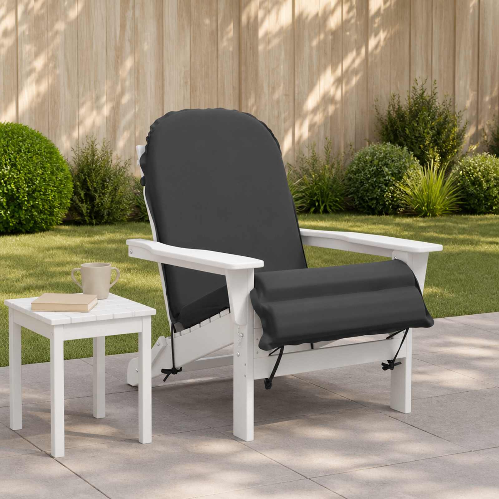 Zon Loungerkussen GEMERT 100% Polyester Antraciet image 1