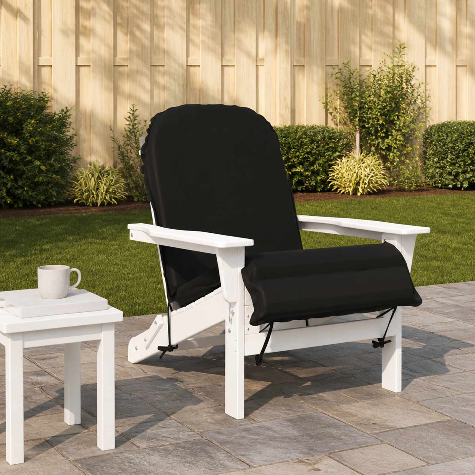 Zon Loungerkussen GEMERT 100% Polyester Zwart 55 x 135 x 6 cm image 1