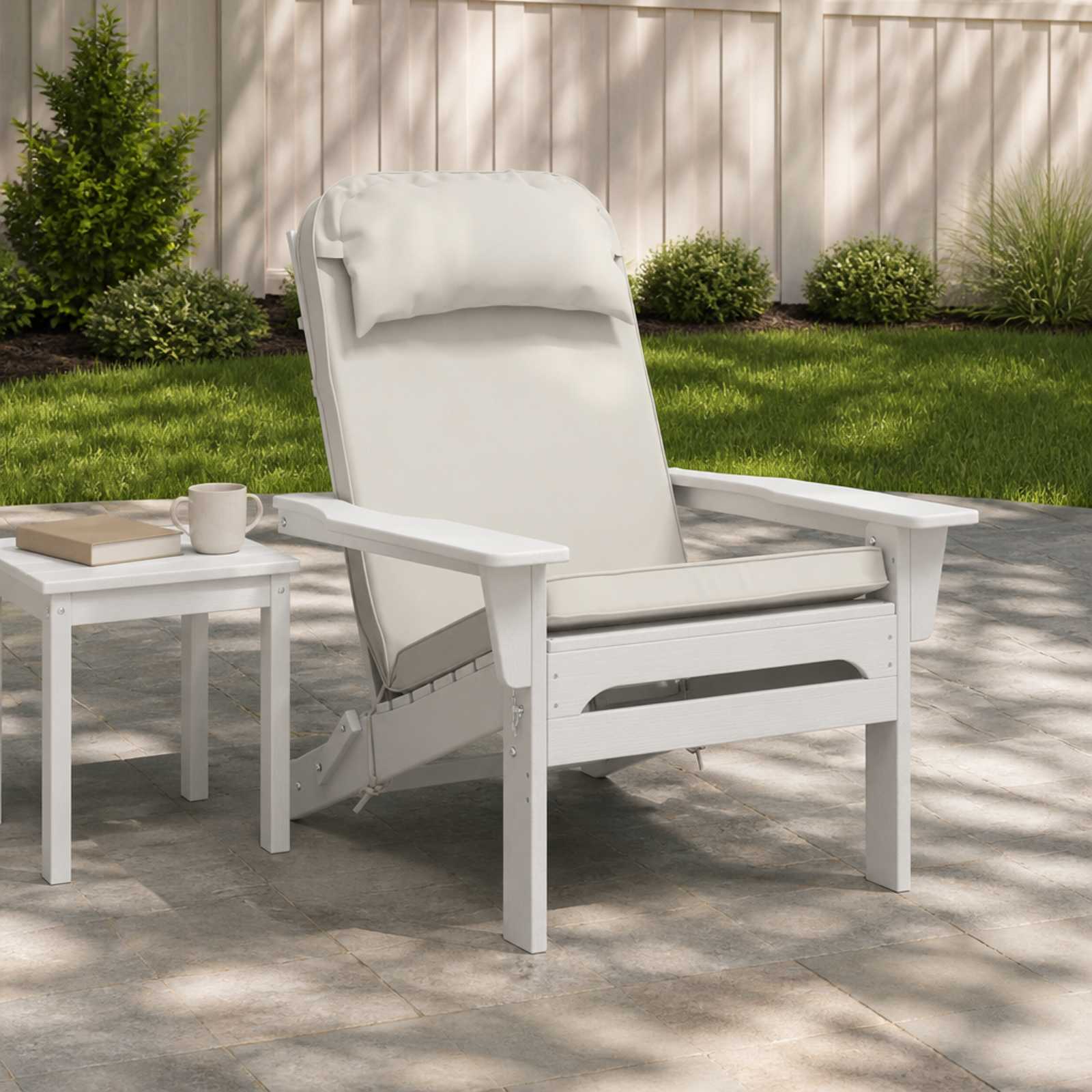 Zon Loungerkussen 100% Polyester Wit 55 x 124 x 5 cm image 1