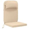 vidaXL P&auml;ikese lounge patja 100% Pol&uuml;ester Kreemjas 55 x 124 x 5 cm