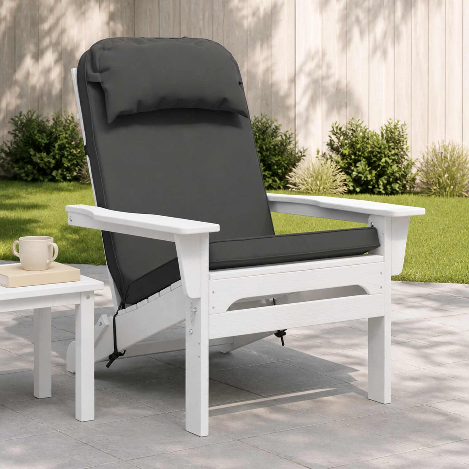 Zon Loungerkussen 100% Polyester Antraciet 55 x 124 x 5 cm image 1