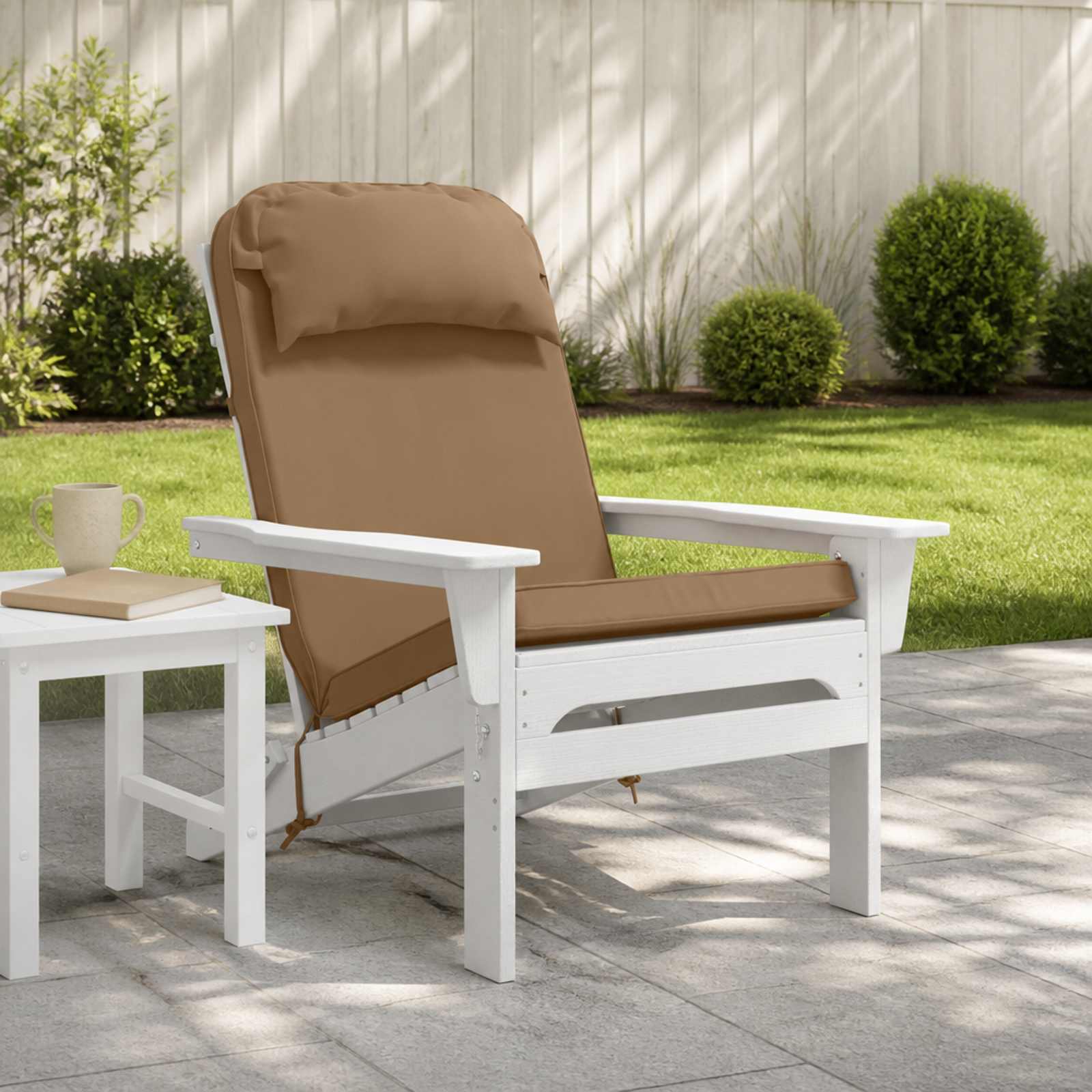 Zon Loungerkussen 100% Polyester Taupe 55 x 124 x 5 cm image 1