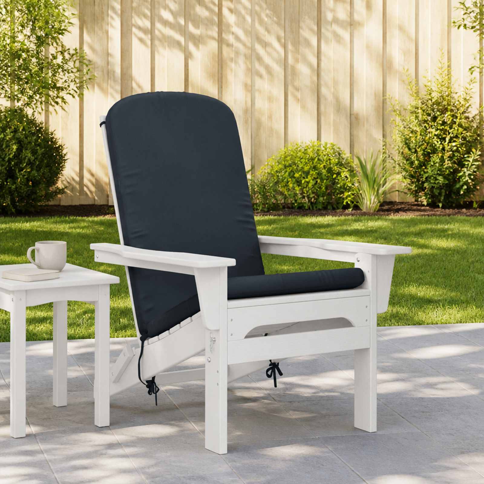 vidaXL Adirondack-Stuhl-Auflage GEMERT 100 % Polyester Dunkelblau