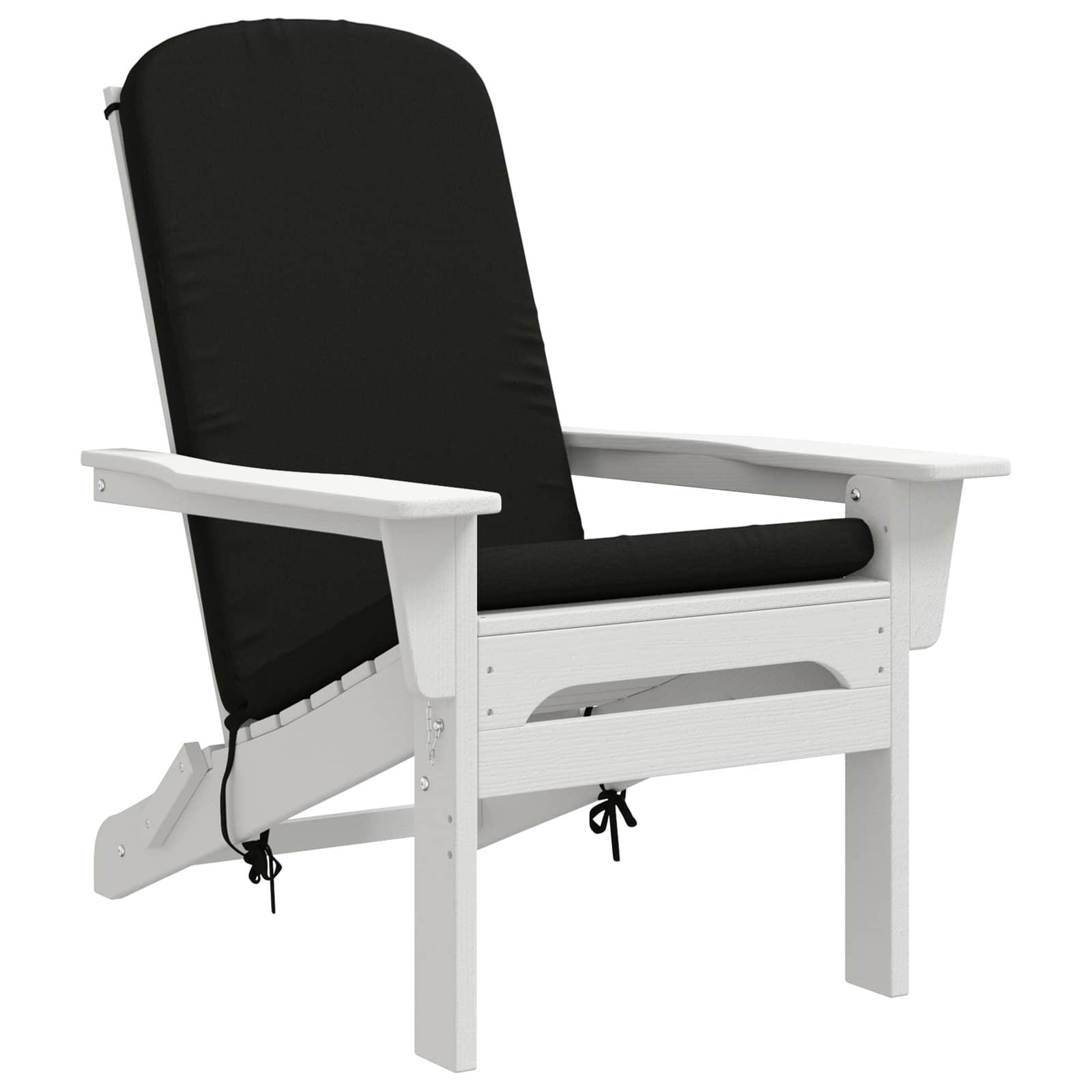 vidaXL - Zon - Ligzitzak - Kussen - GEMERT - 100% - Polyester - Zwart