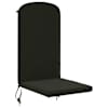 vidaXL P&auml;ikese lounge patja GEMERT 100% Pol&uuml;ester Must 47 x 131 x 5 cm