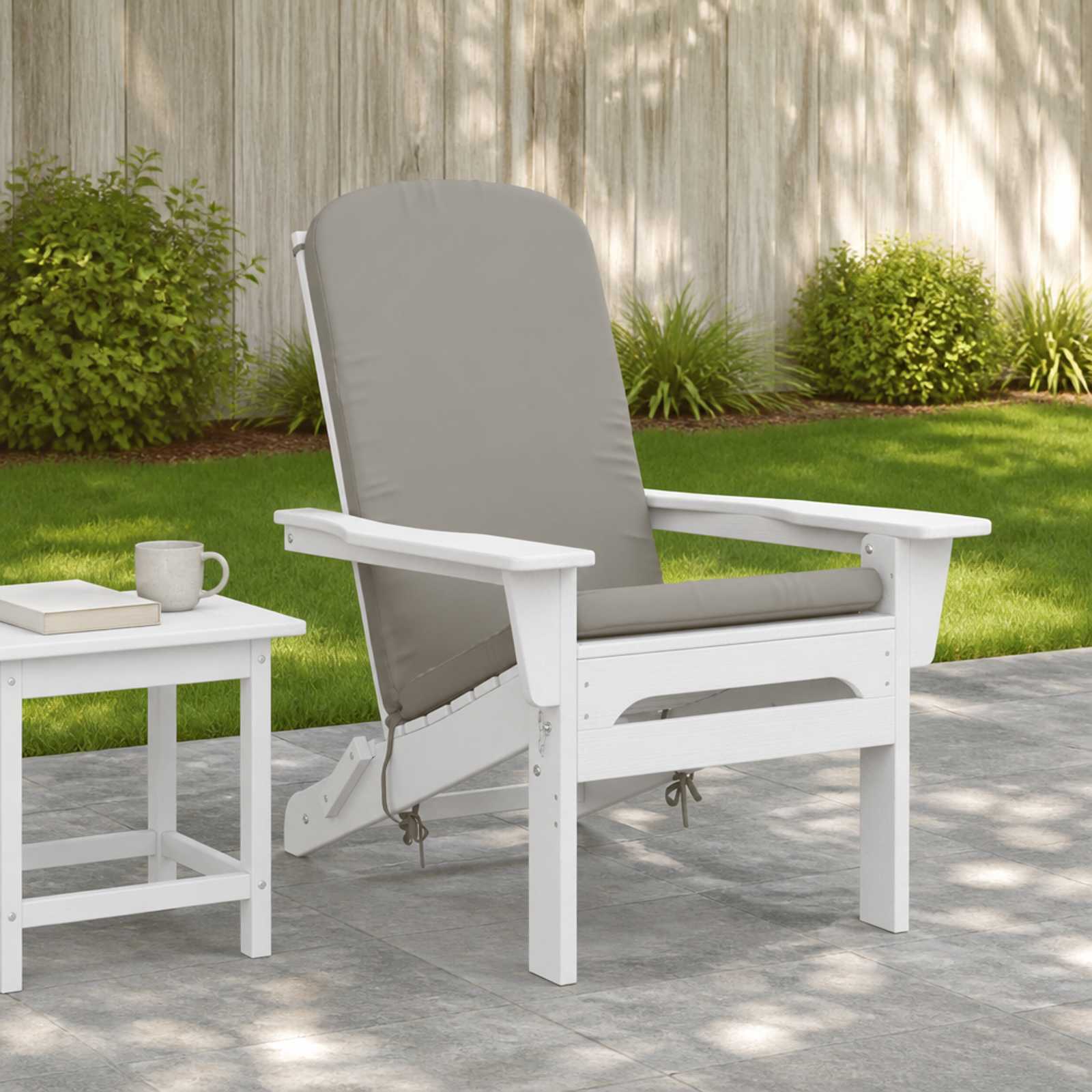 Zon Loungerkussen GEMERT 100% Polyester Grijs 47 x 131 x 5 cm image 1