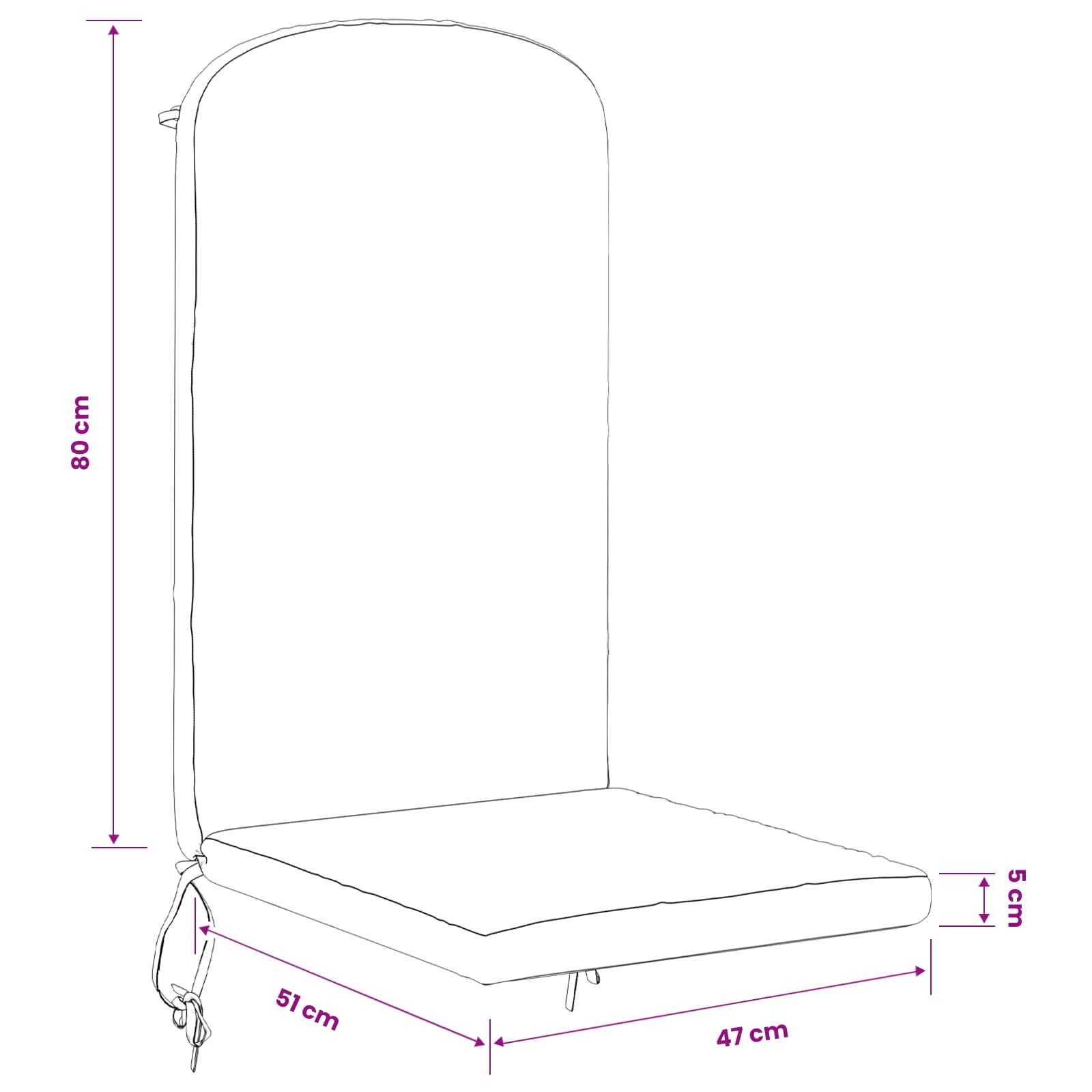 Zon Loungerkussen GEMERT 100% Polyester Groen 47 x 131 x 5 cm image 7