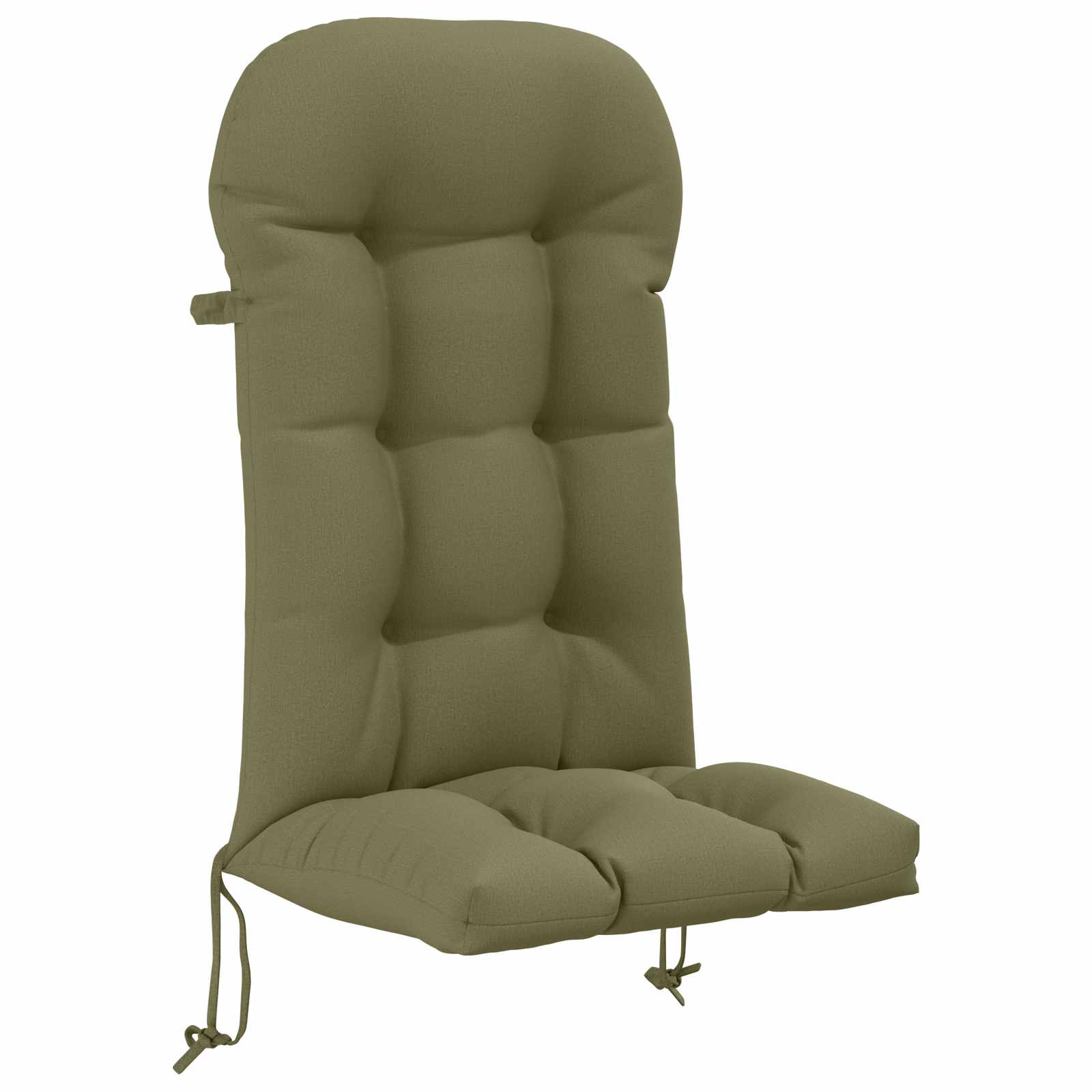 vidaXL Solseng Pude PUTTEN 100% polyester Olivengrøn 48 x 112 x 10 cm