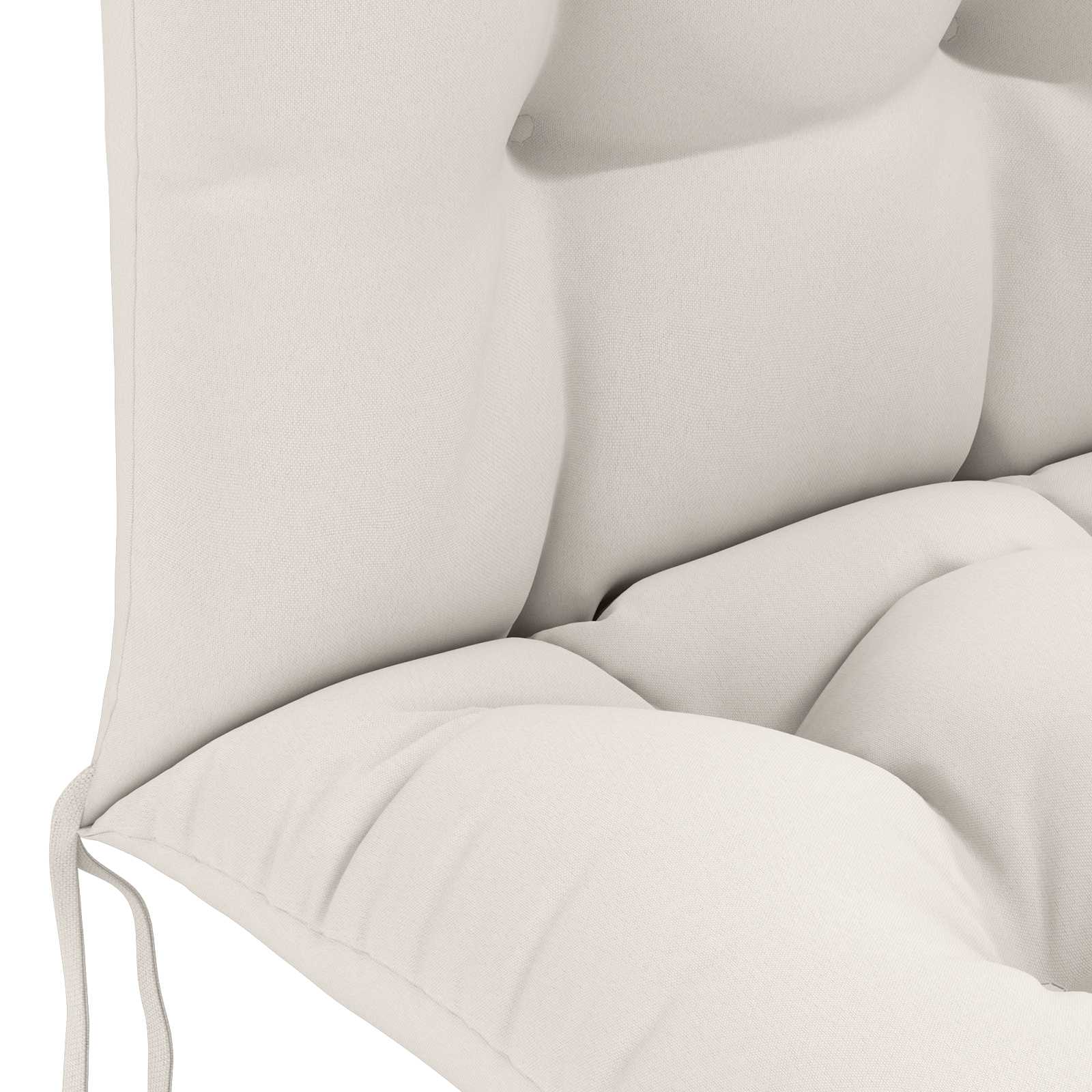 Zon Loungerkussen PUTTEN 100% Polyester Wit 48 x 112 x 10 cm image 5