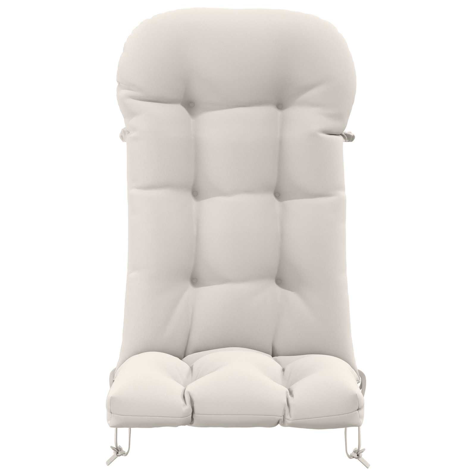 Zon Loungerkussen PUTTEN 100% Polyester Wit 48 x 112 x 10 cm image 3