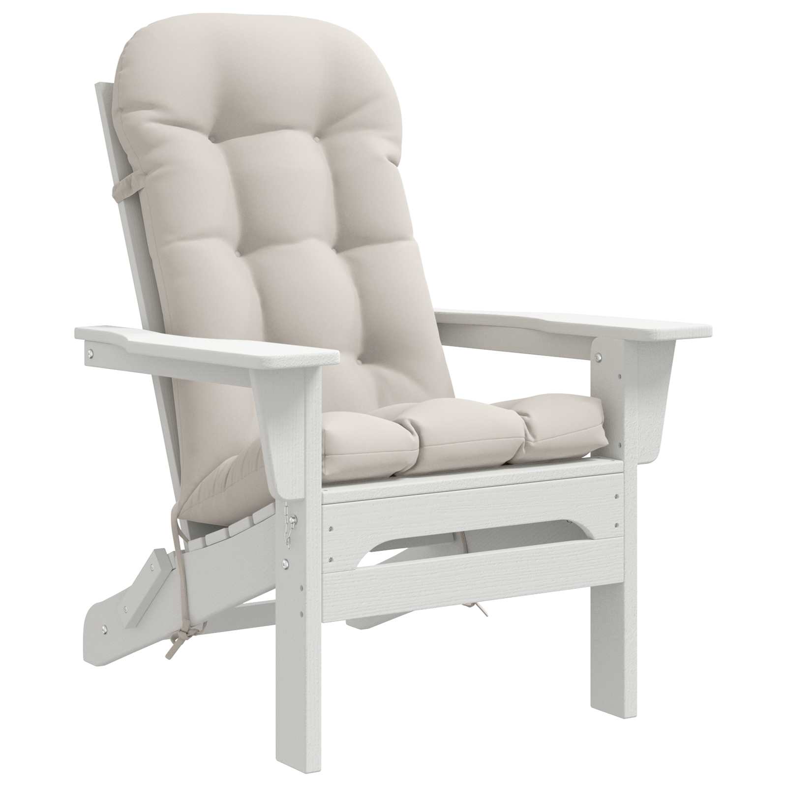 Zon Loungerkussen PUTTEN 100% Polyester Wit 48 x 112 x 10 cm image 2