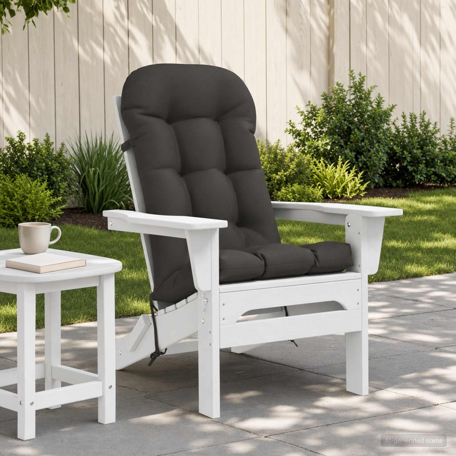 vidaXL Sonnen-Lounger Kissen PUTTEN 100 % Polyester Anthrazit