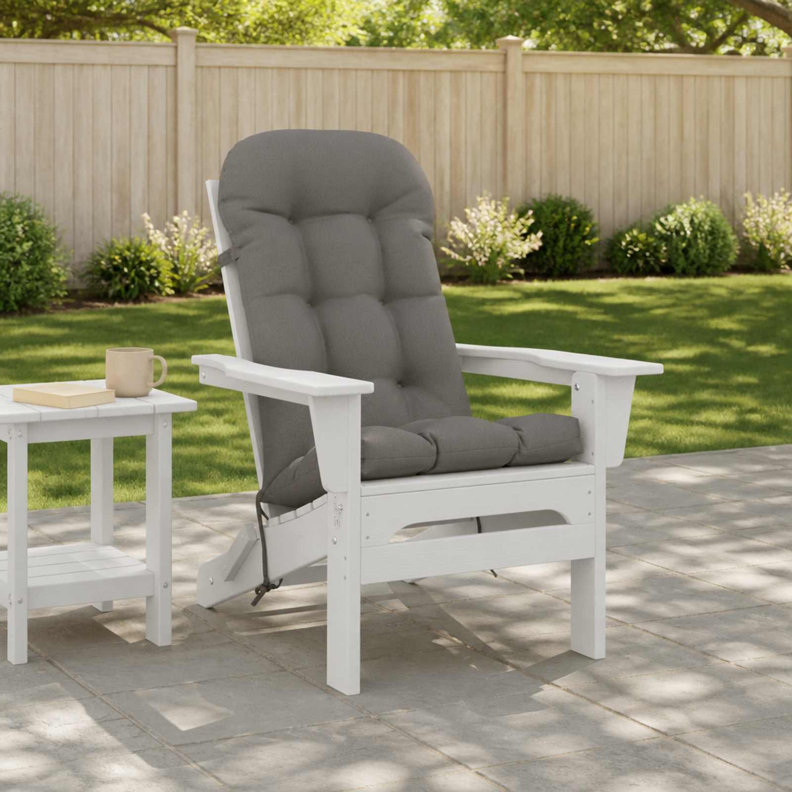 vidaXL Adirondack-Stuhl-Auflage PUTTEN 100 % Polyester Grau