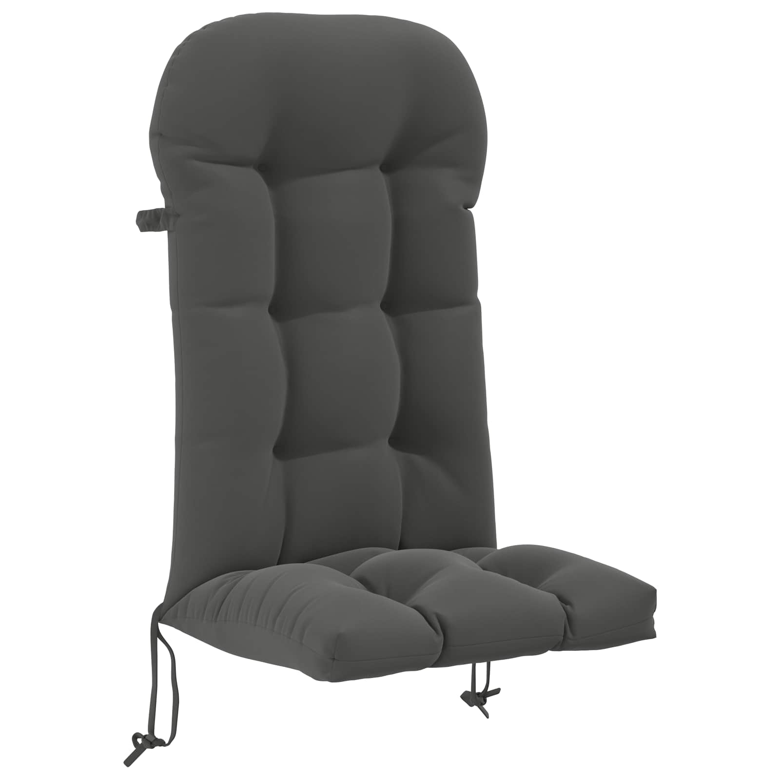 vidaXL Solseng Pude PUTTEN 100% polyester Antracit 48 x 112 x 10 cm