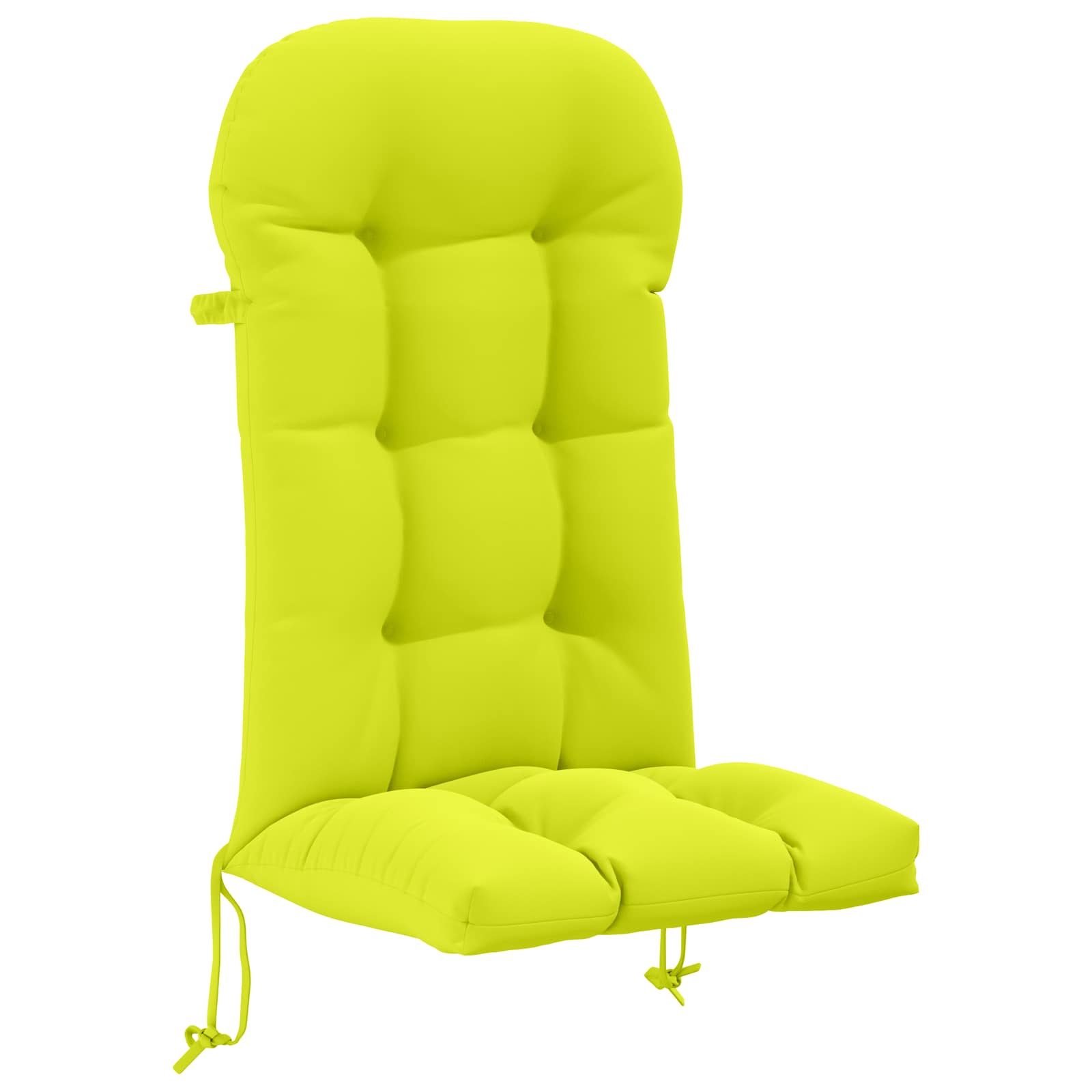 vidaXL Solseng Pude PUTTEN 100% polyester Lys grøn 48 x 112 x 10 cm