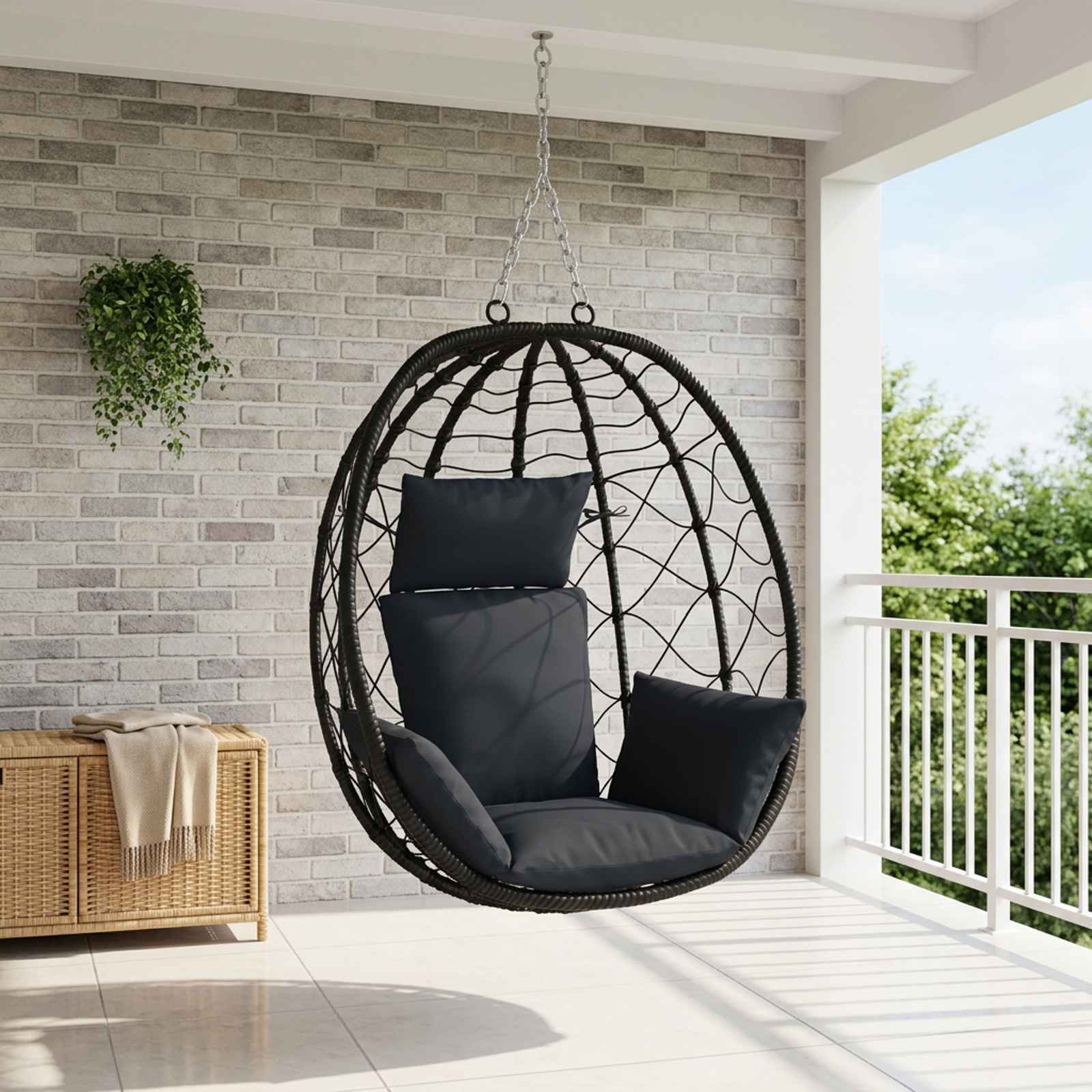 Adirondack blazina PUTTEN 100% poliester Temno modra
