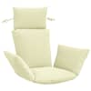 vidaXL Adirondacki padjad PUTTEN 100% Pol&uuml;ester Kreemjas