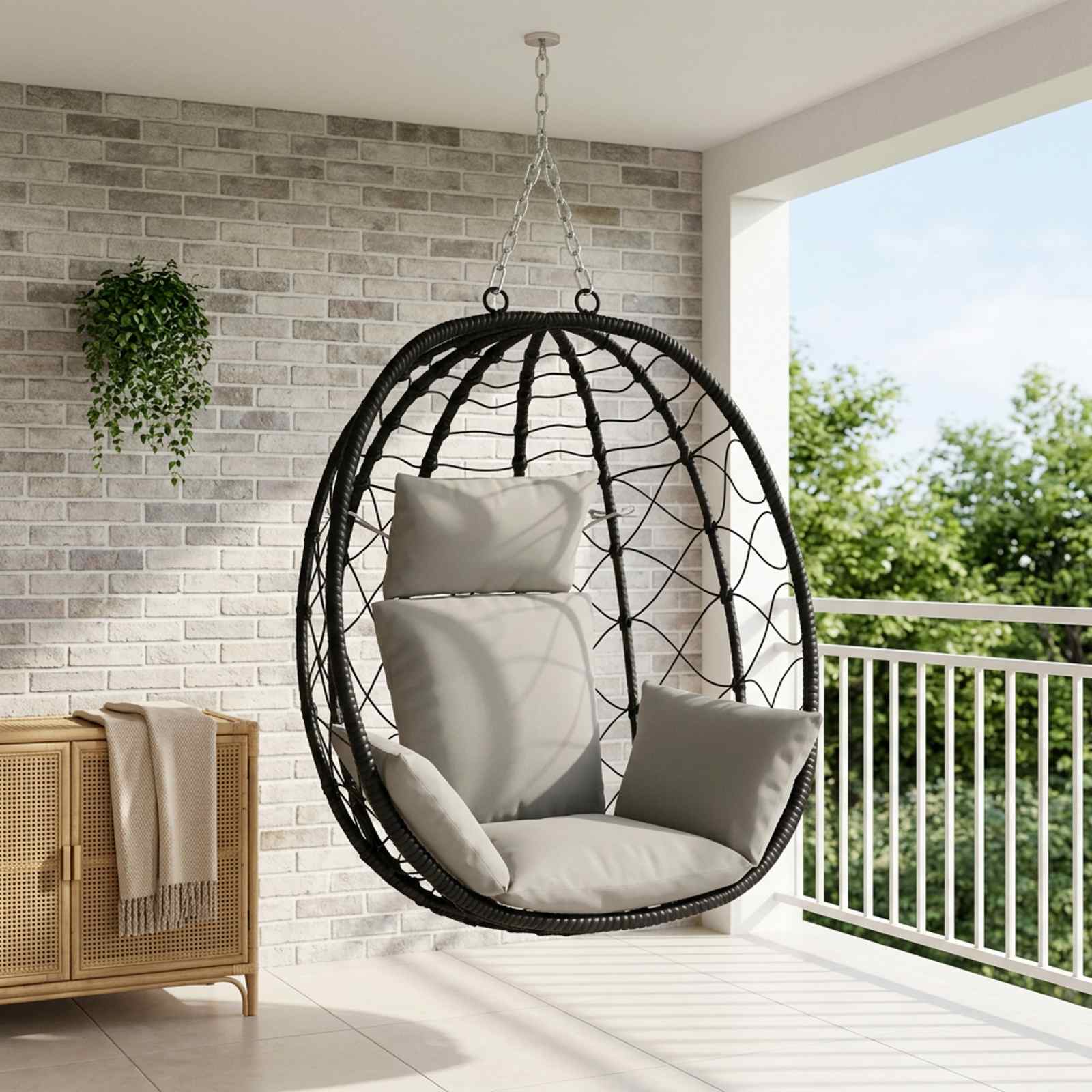 Adirondack Kussen PUTTEN 100% Polyester Grijs 60 x 145 x 10 cm image 1