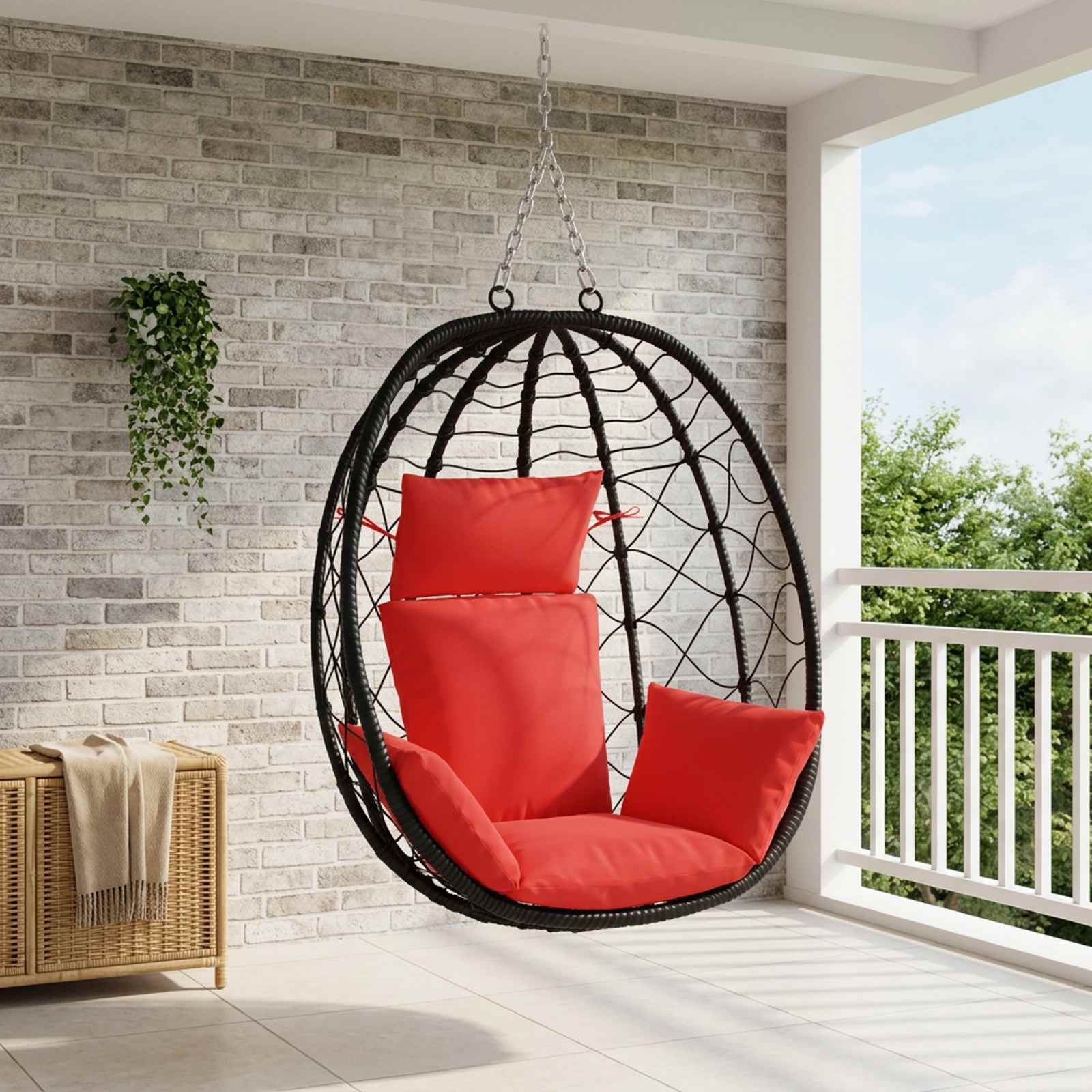 Adirondack Kussen PUTTEN 100% Polyester Rood 60 x 145 x 10 cm image 1