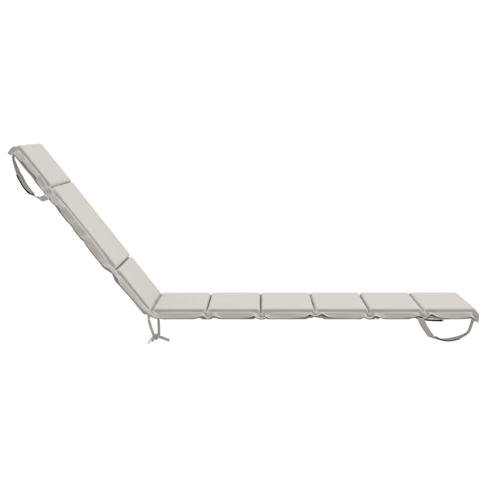 Ligstoel Kussen GEMERT 100% Polyester Wit 200 x 50 x 3 cm image 4