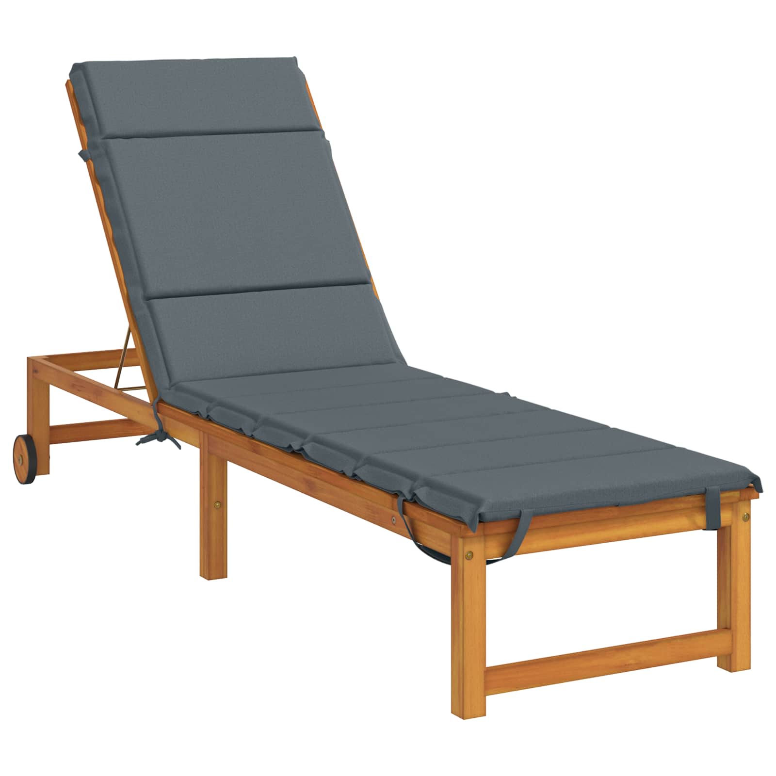 vidaXL - Ligstoel - Kussen - GEMERT - 100% - Polyester - Blauw - 200 - x - 50 - x - 3 - cm