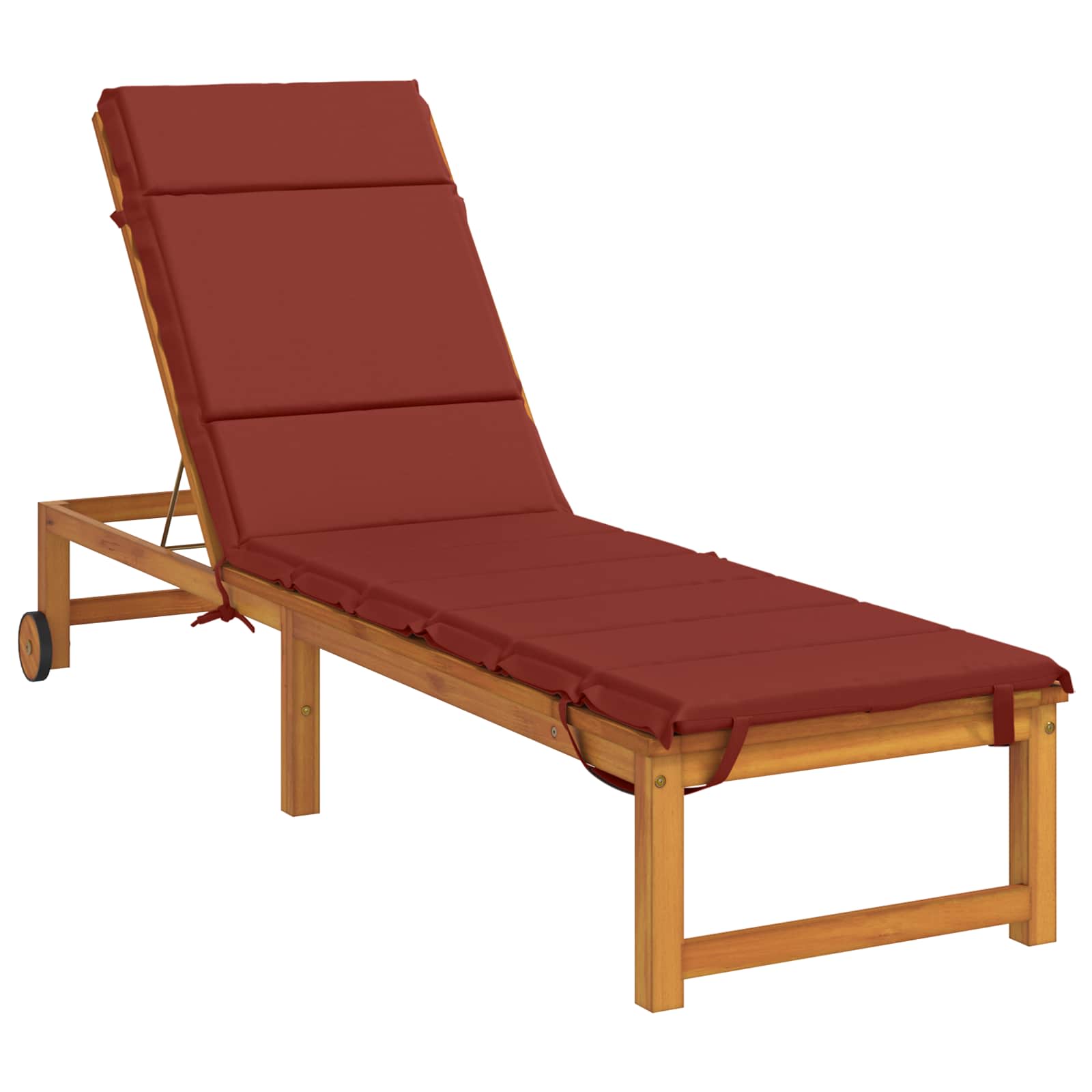 Ligstoel Kussen GEMERT 100% Polyester Rood 200 x 50 x 3 cm image 3