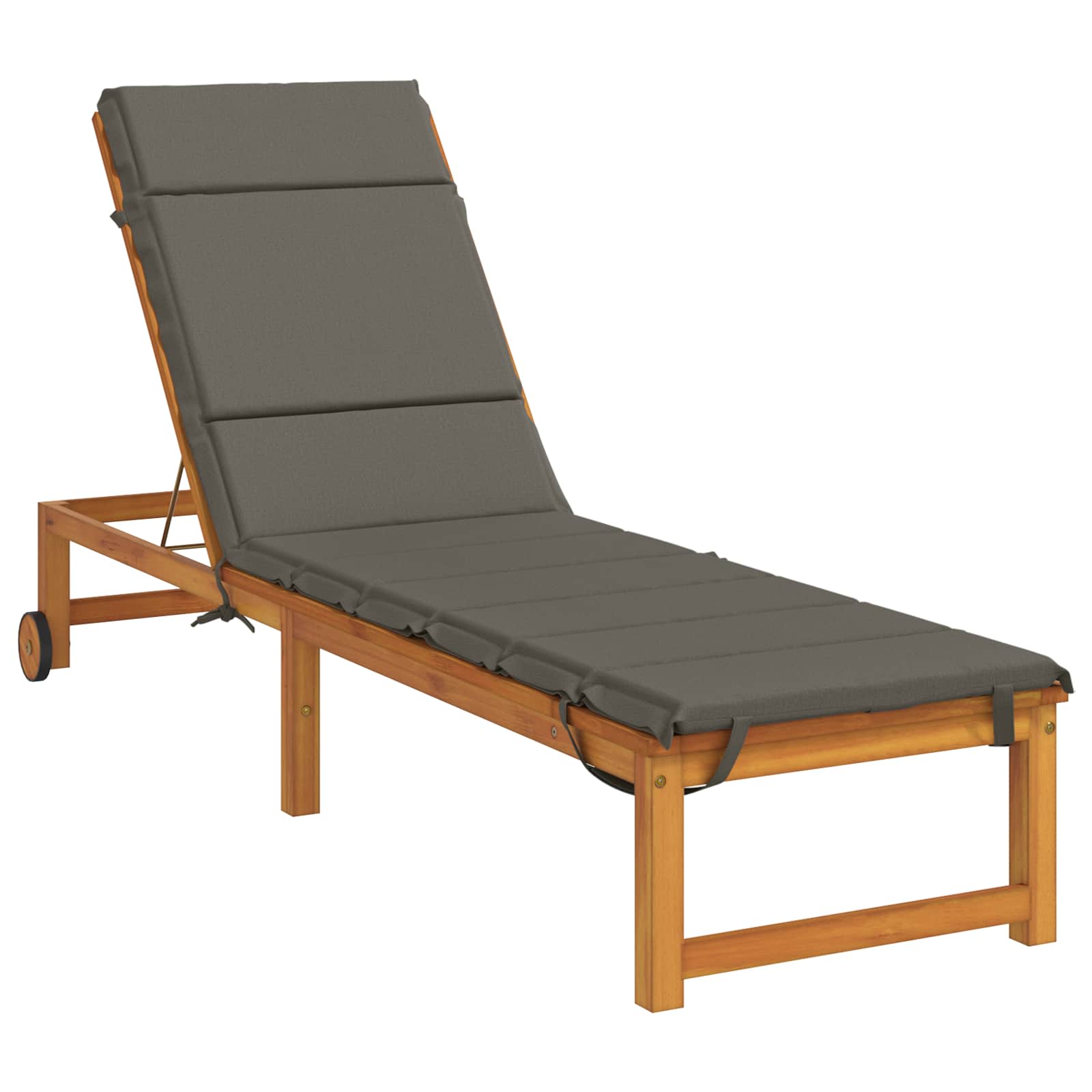 Ligstoel Kussen GEMERT 100% Polyester Grijs 200 x 50 x 3 cm image 3