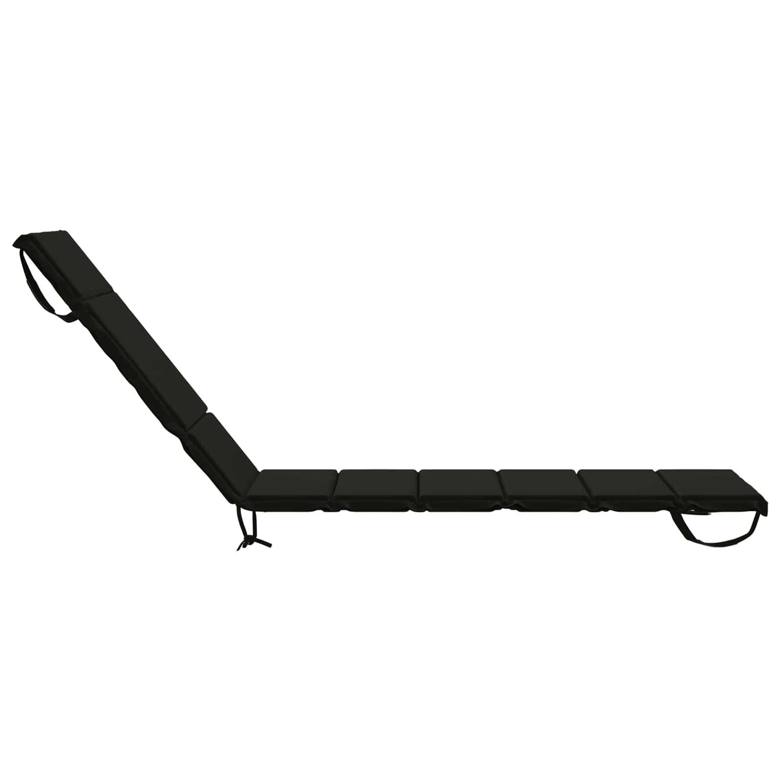 Ligstoel Kussen GEMERT 100% Polyester Zwart 200 x 50 x 3 cm image 4