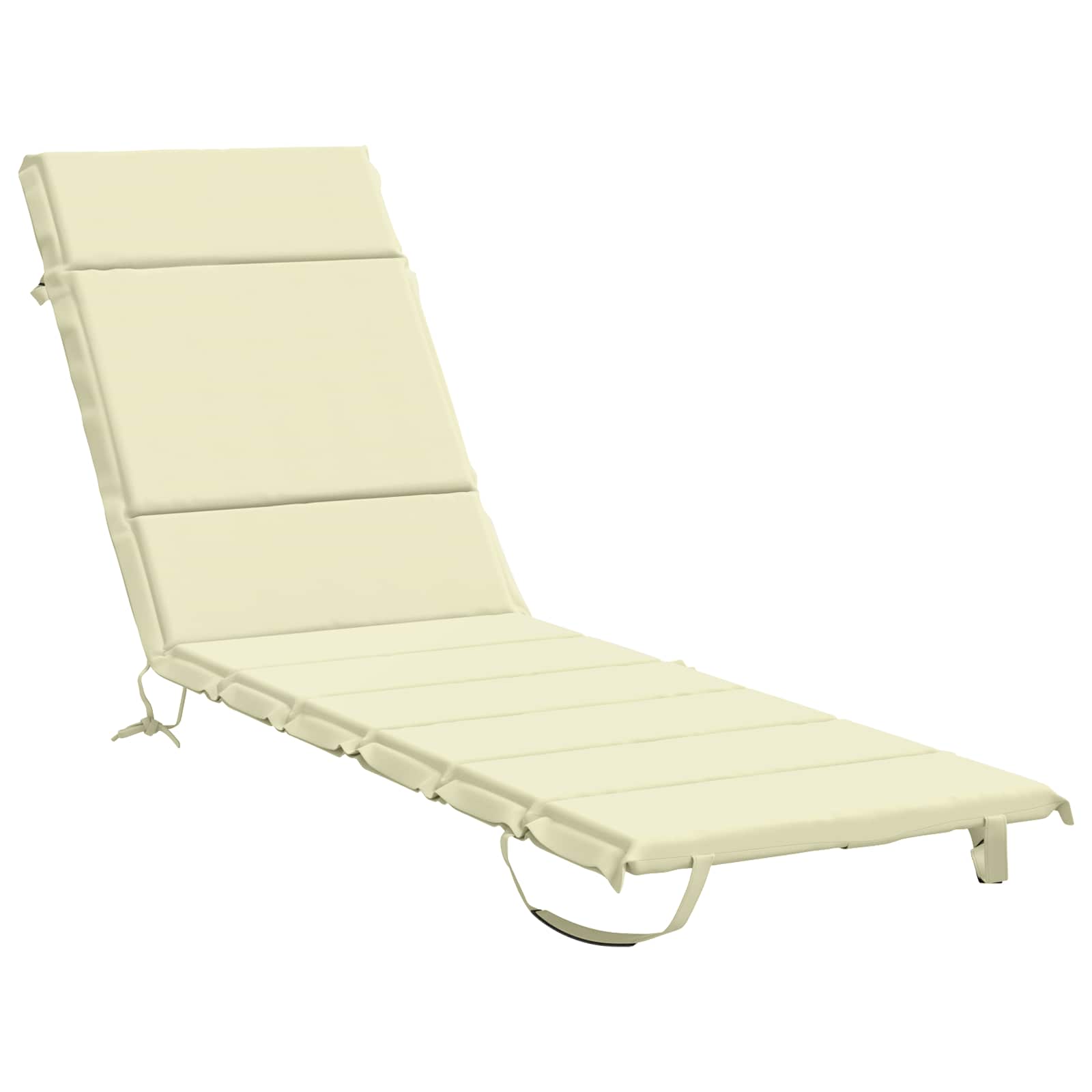 vidaXL Solseng Pude GEMERT 100% polyester Cremefarvet 200 x 50 x 3 cm