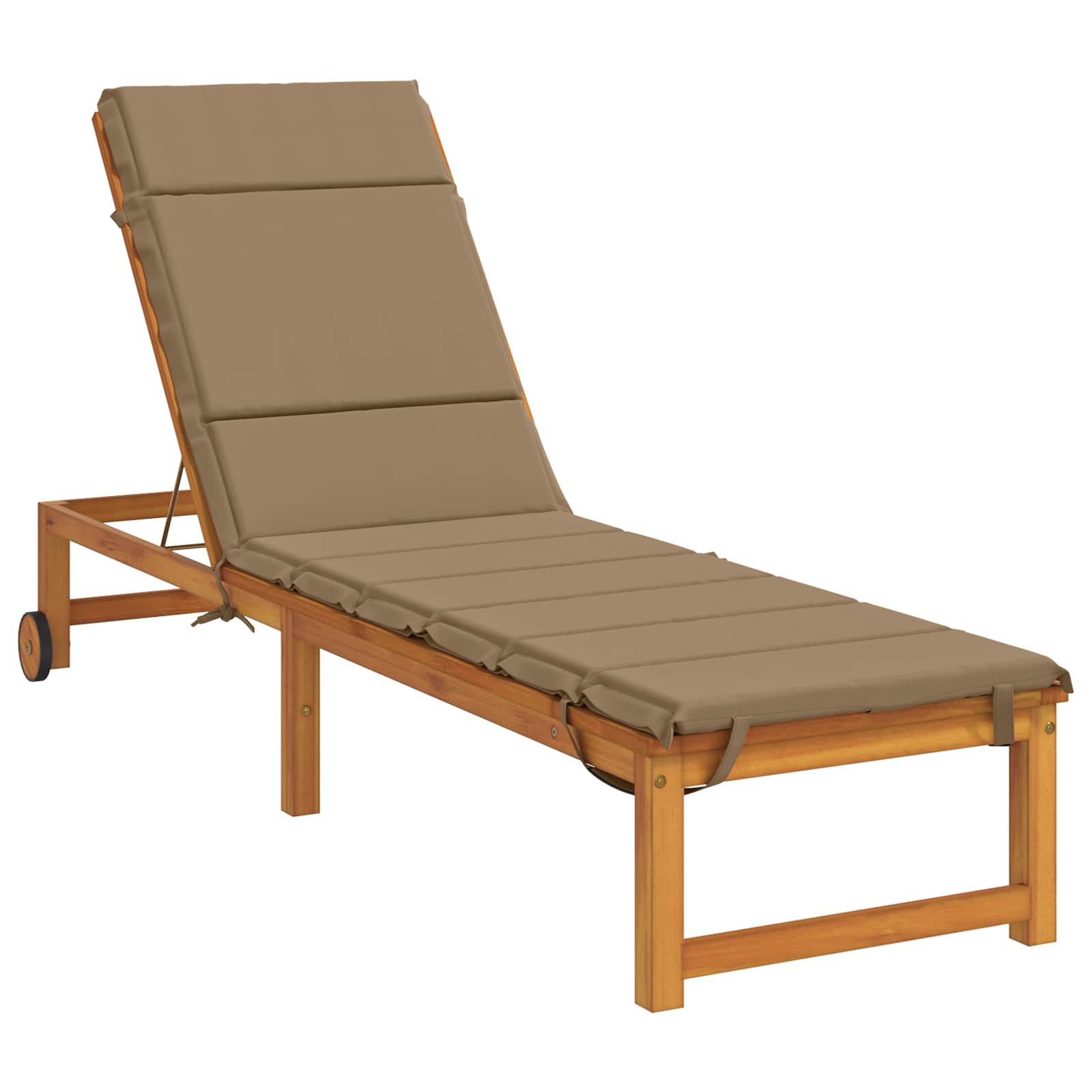 Ligstoel Kussen GEMERT 100% Polyester Taupe 200 x 50 x 3 cm image 3